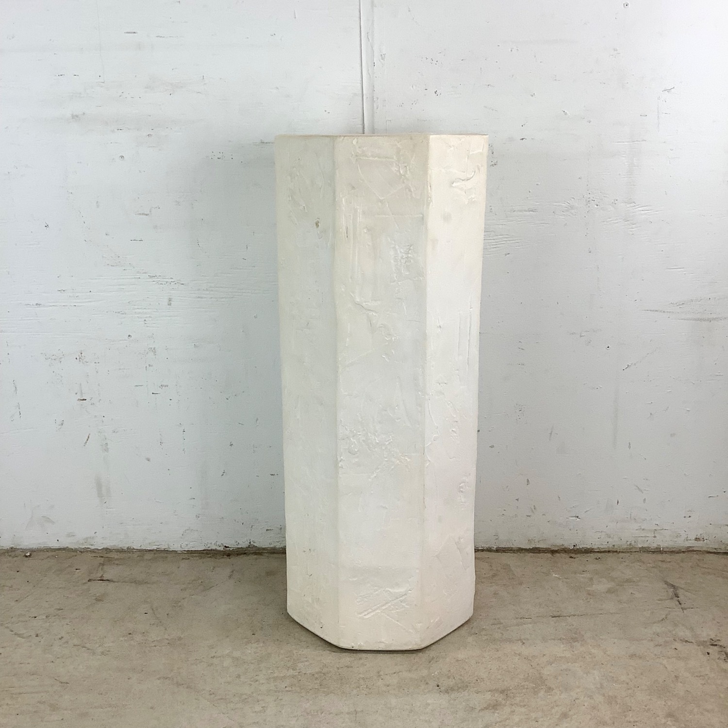 Vintage Modern Plaster Pedestal  - image-16
