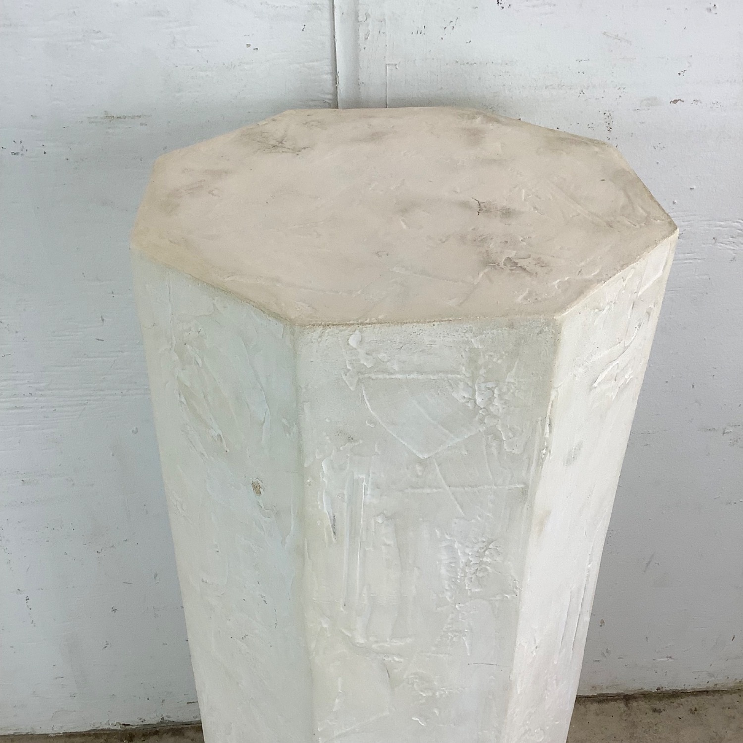 Vintage Modern Plaster Pedestal  - image-4