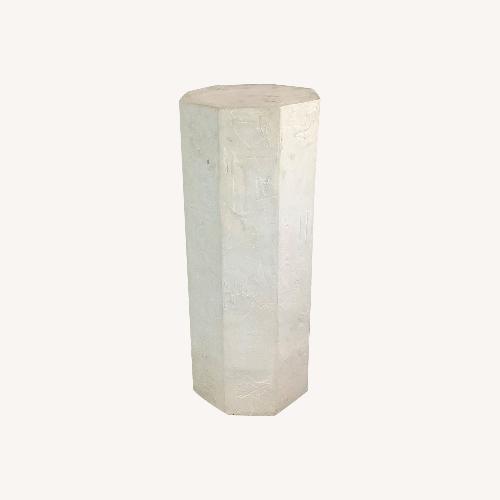 Used Vintage Modern Plaster Pedestal for sale on AptDeco