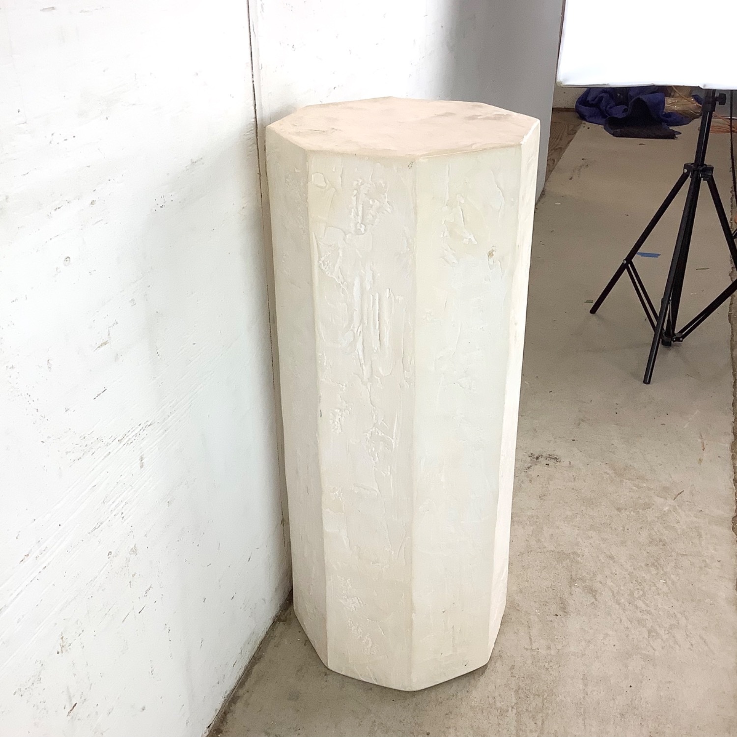 Vintage Modern Plaster Pedestal  - image-7