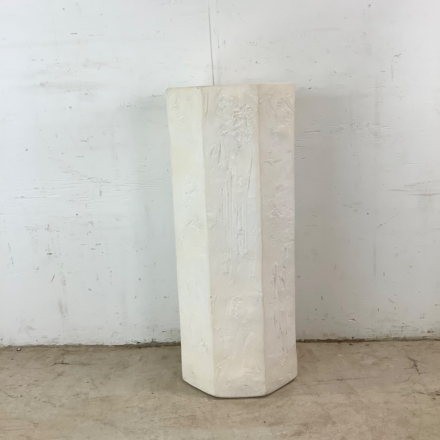Vintage Modern Plaster Pedestal  - image-15