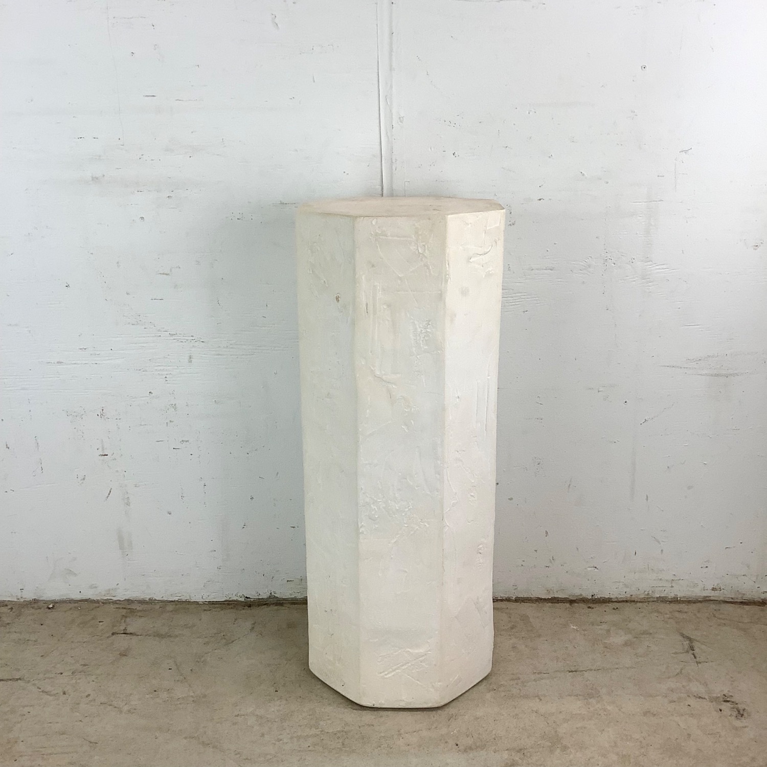Vintage Modern Plaster Pedestal  - image-2