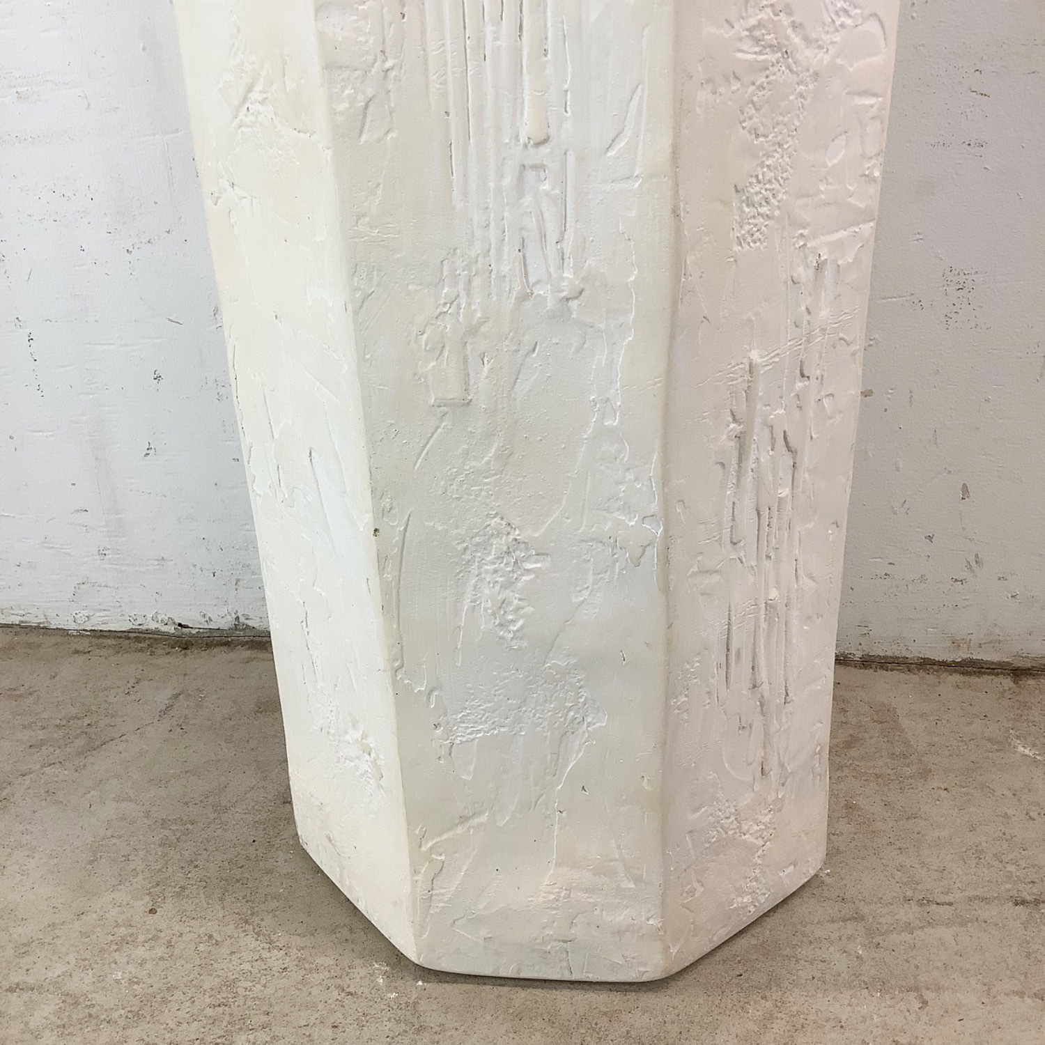 Vintage Modern Plaster Pedestal  - image-14