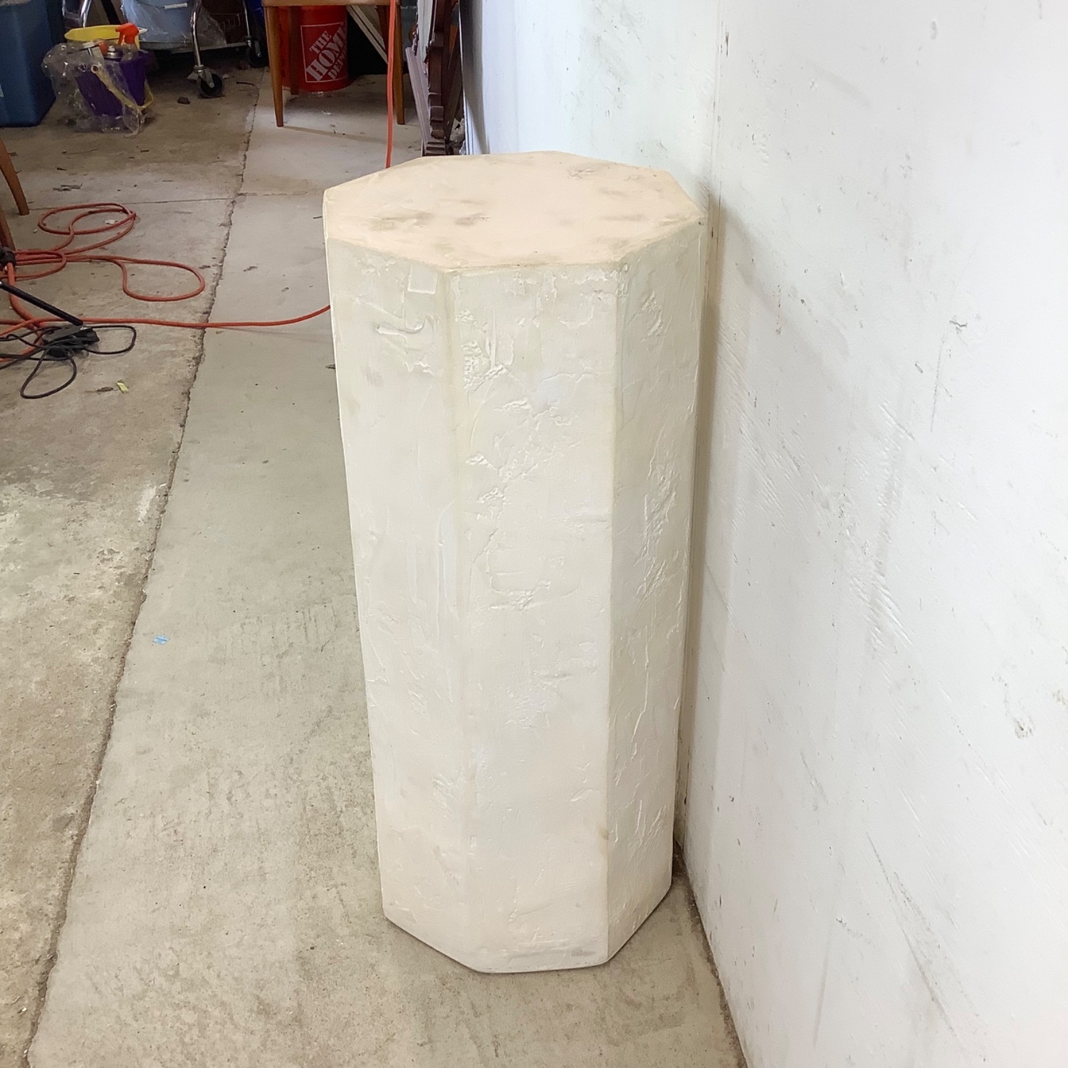 Vintage Modern Plaster Pedestal  - image-10
