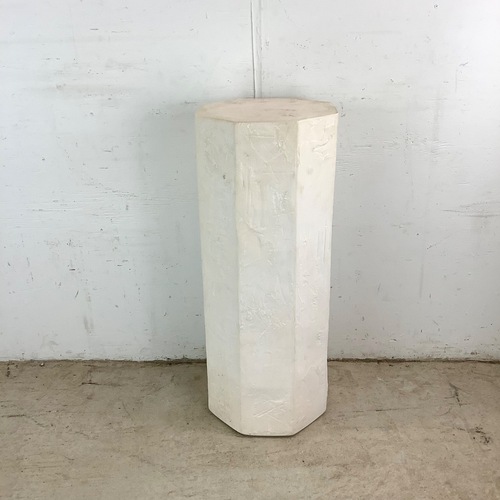 Used Vintage Modern Plaster Pedestal for sale on AptDeco
