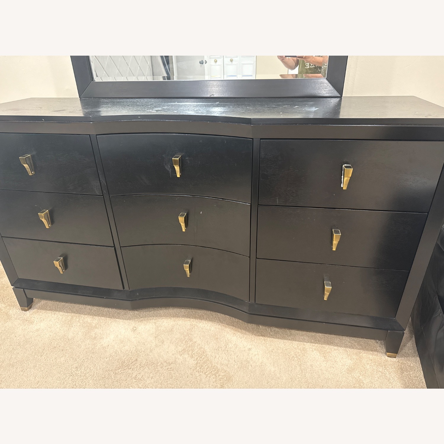 Raymour & Flanigan Black Dresser - image-1