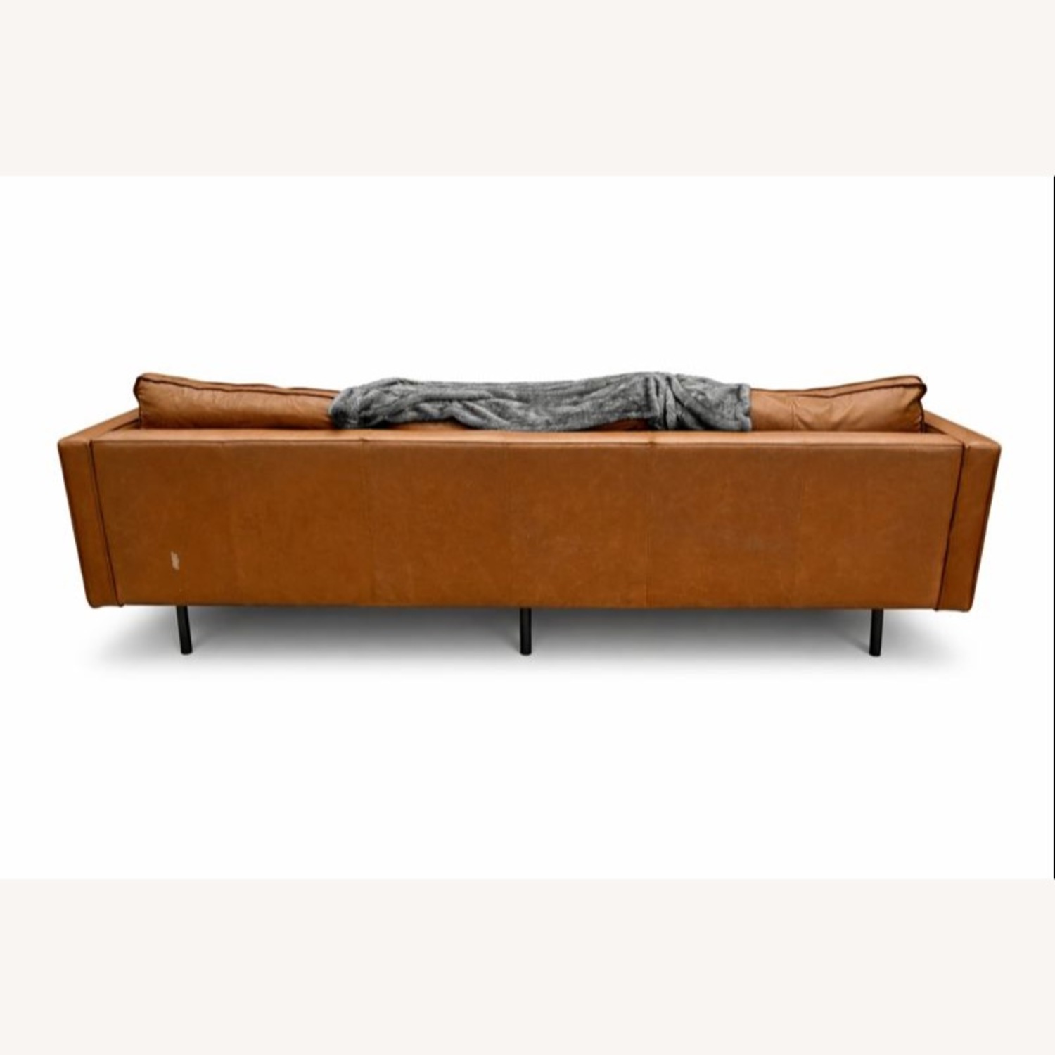 West Elm Axel Leather Sofa - 89'  - image-2