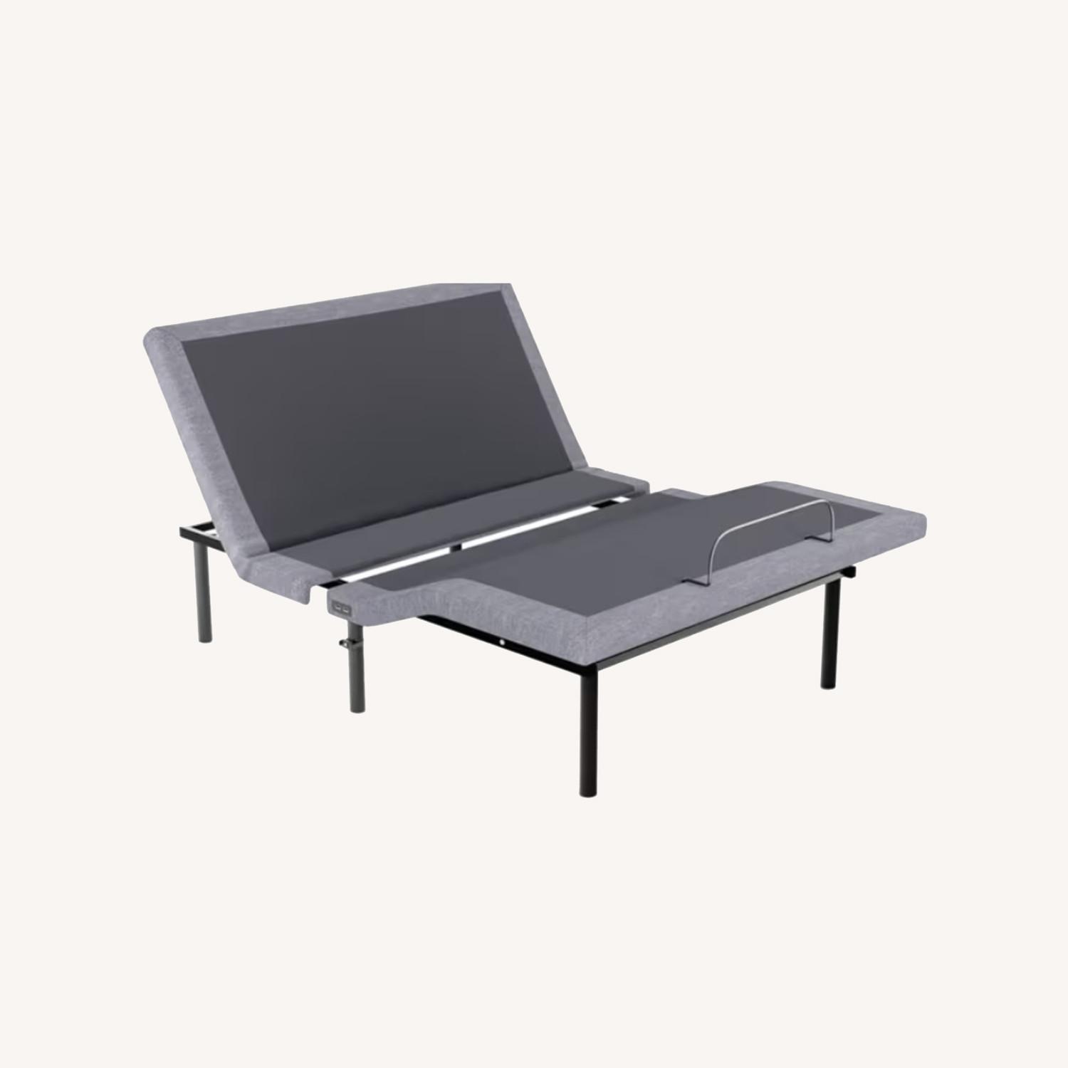 Sleepy's Dark Gray Queen Bed - image-0