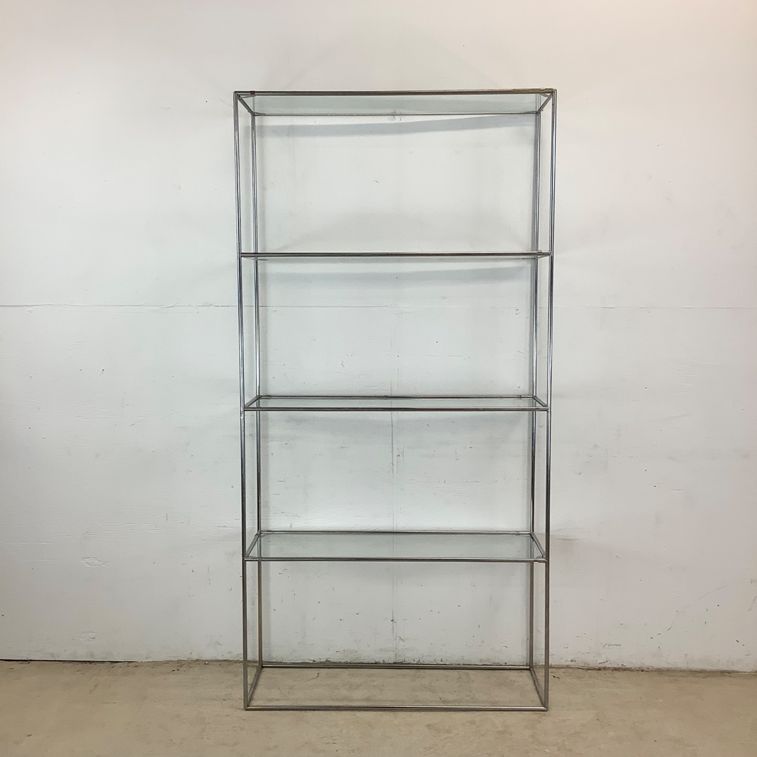 Tall Vintage Etagere Bookcase - image-2