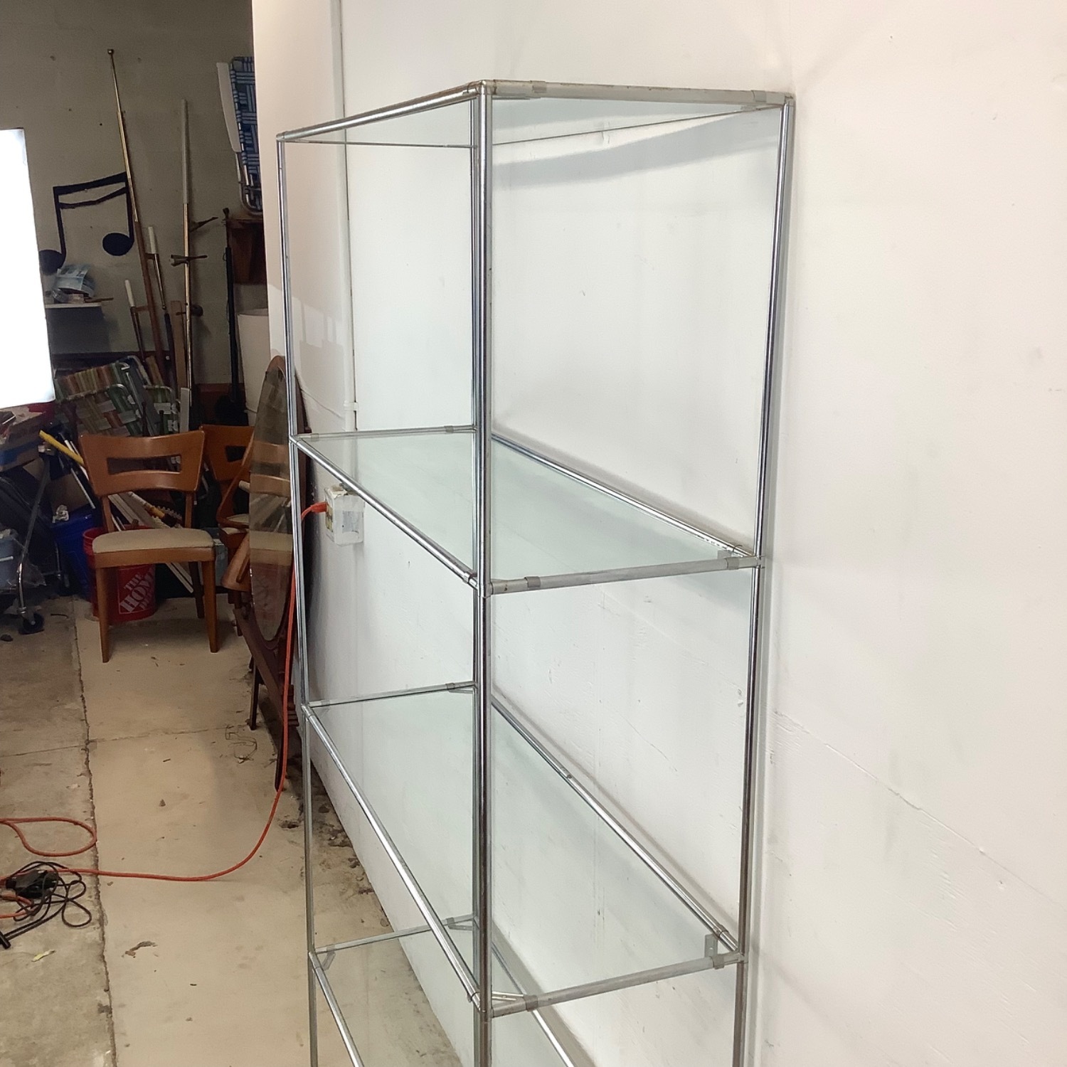 Tall Vintage Etagere Bookcase - image-6