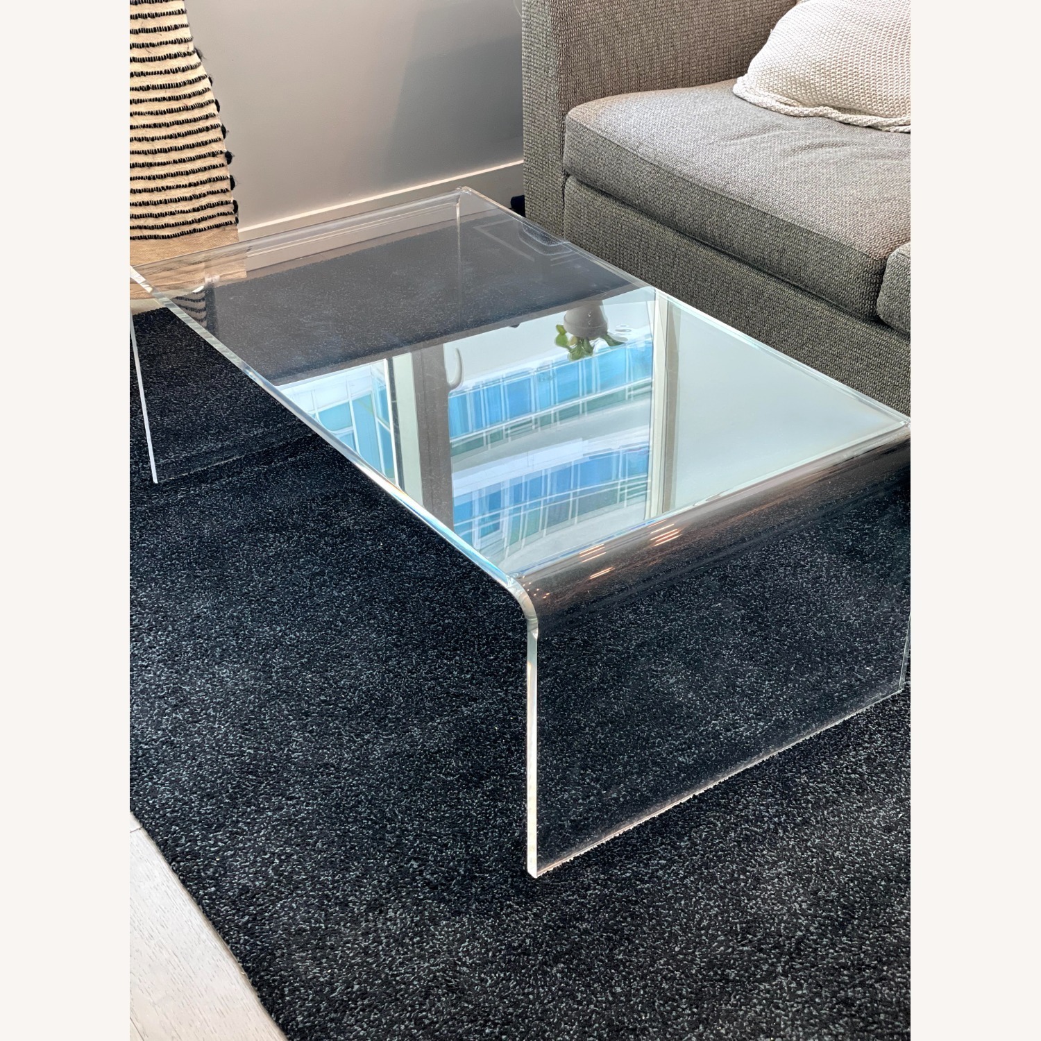 CB2 Peekaboo Acrylic Coffee Table - Like New - image-1