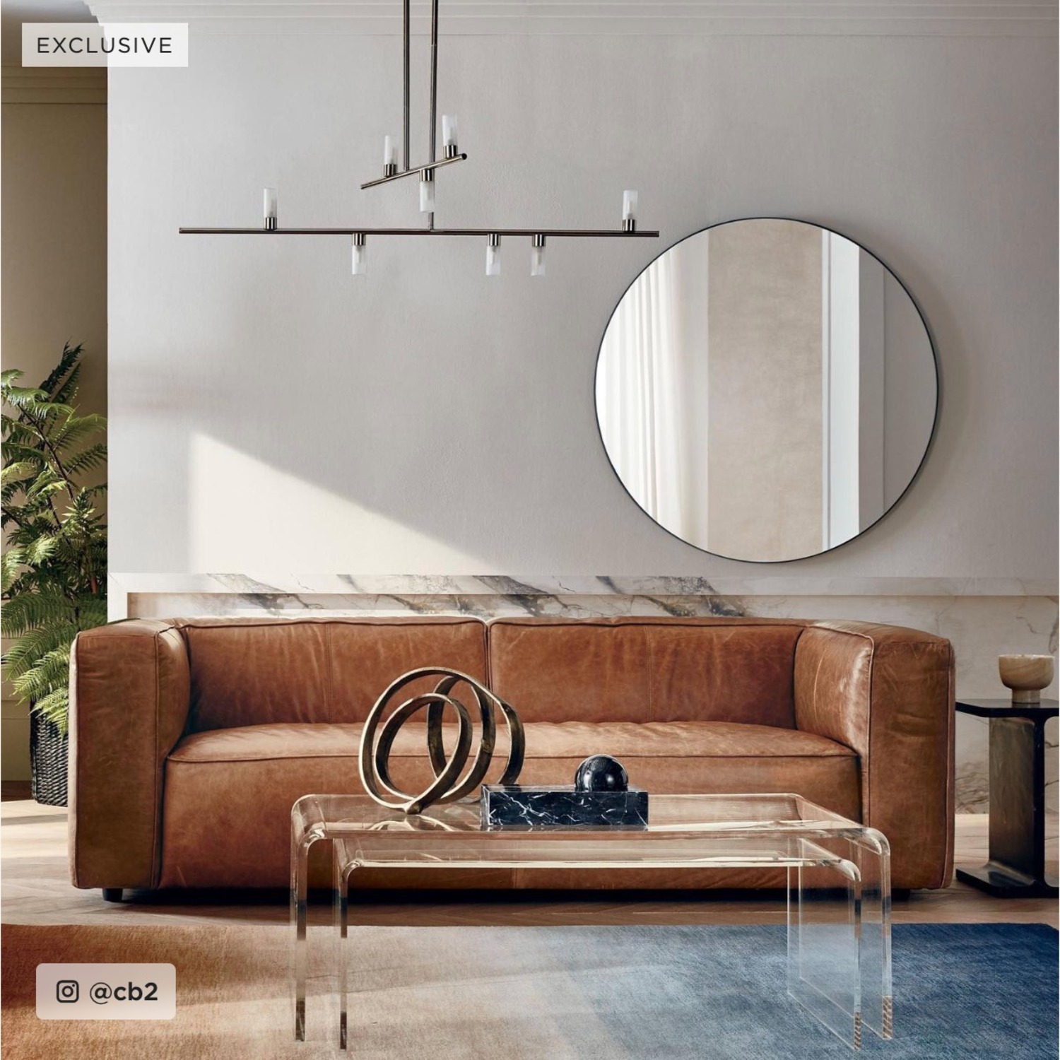 CB2 Peekaboo Acrylic Coffee Table - Like New - image-7