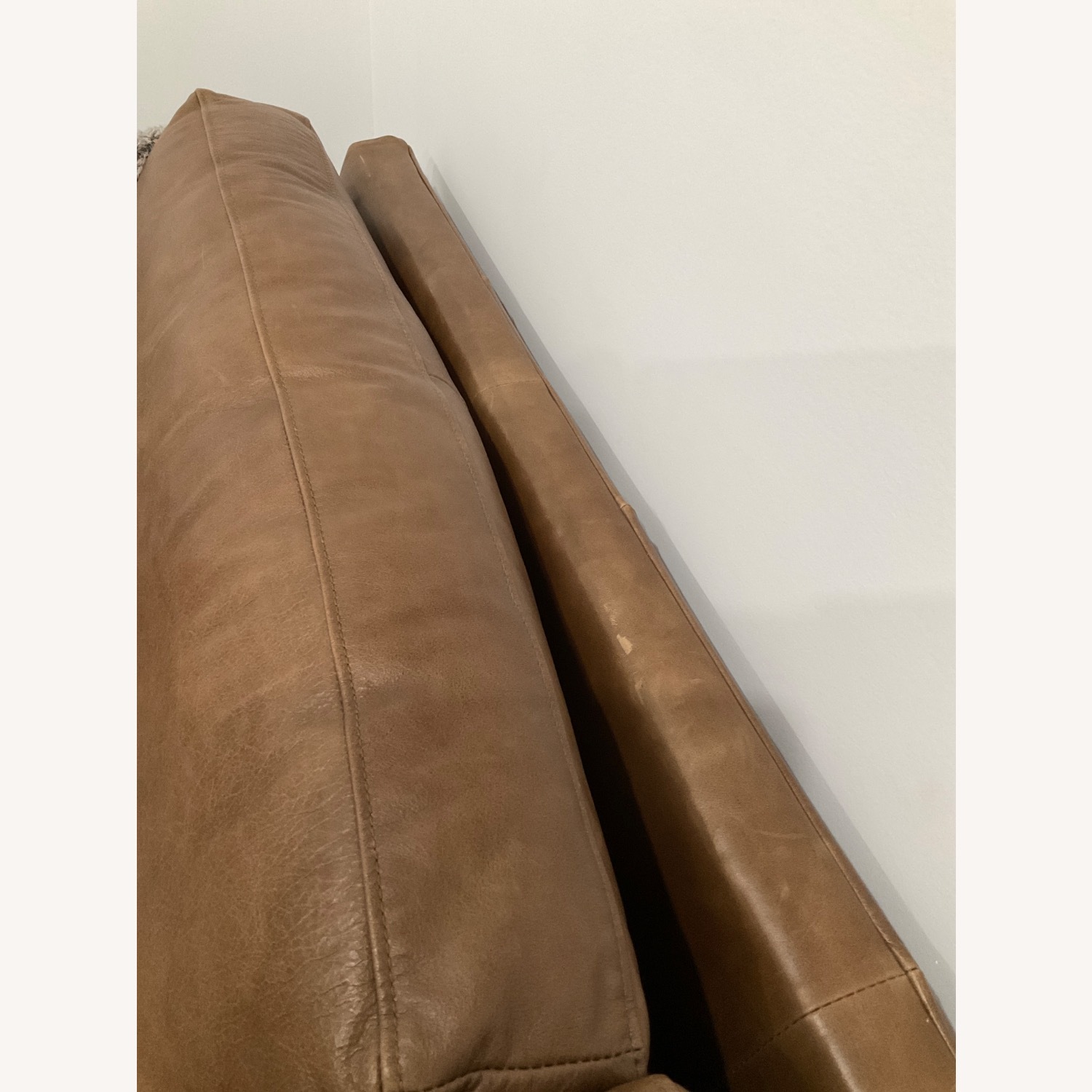 Pottery Barn Pacifica Dark Brown Leather Loveseat - image-4