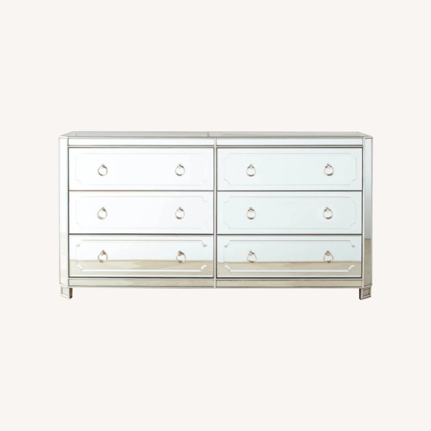 Z Gallerie Simplicity Mirrored 6 Drawer Chest - image-0