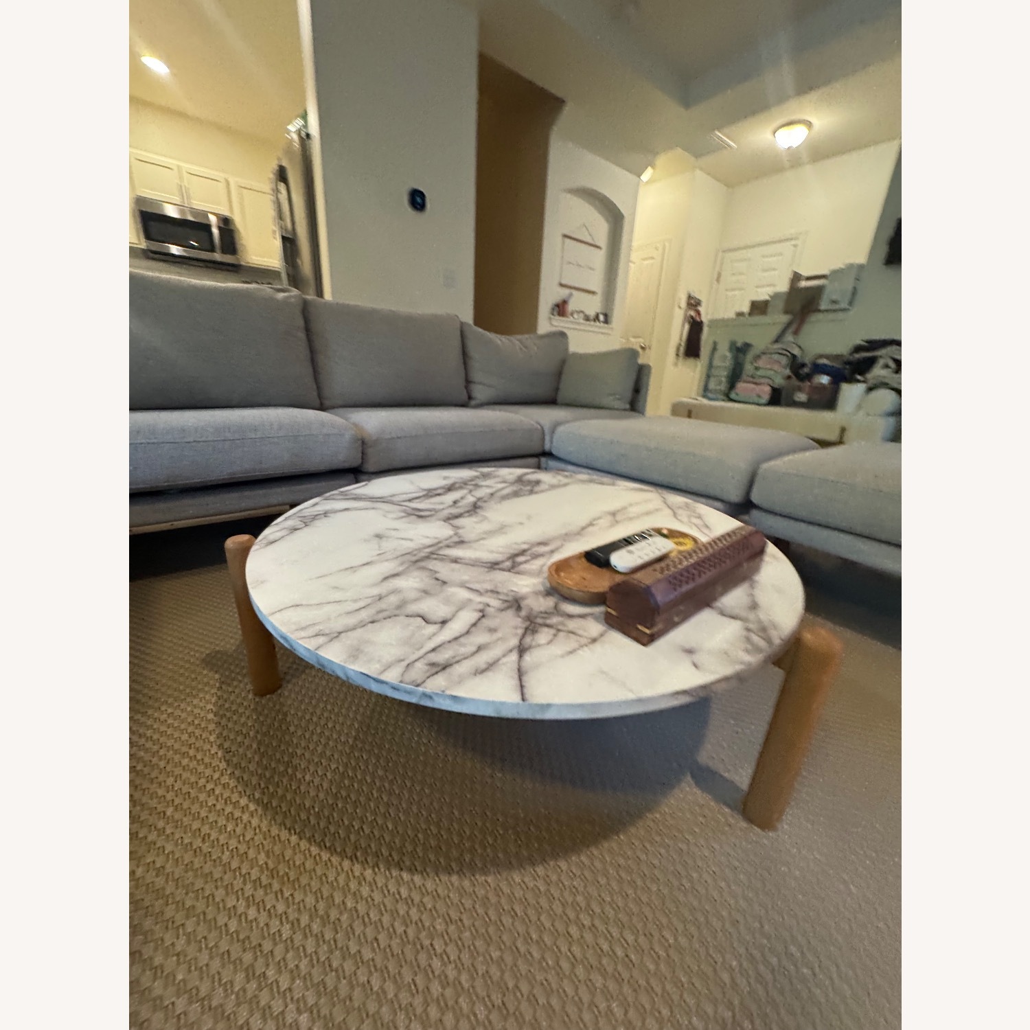 Burrow Nomad Double Chaise Sectional with Ottomans - image-8