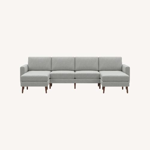 Used Burrow Nomad Double Chaise Sectional with Ottomans for sale on AptDeco