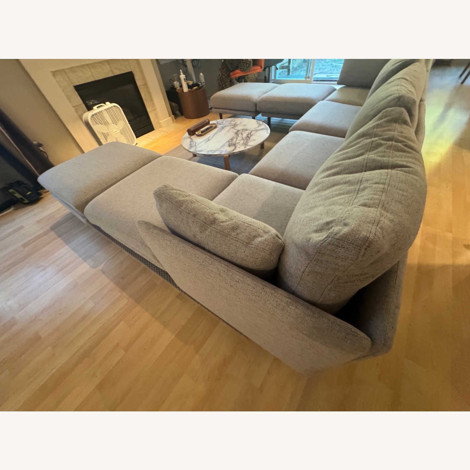 Burrow Nomad Double Chaise Sectional with Ottomans - image-3