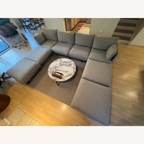 Used Burrow Nomad Double Chaise Sectional with Ottomans for sale on AptDeco