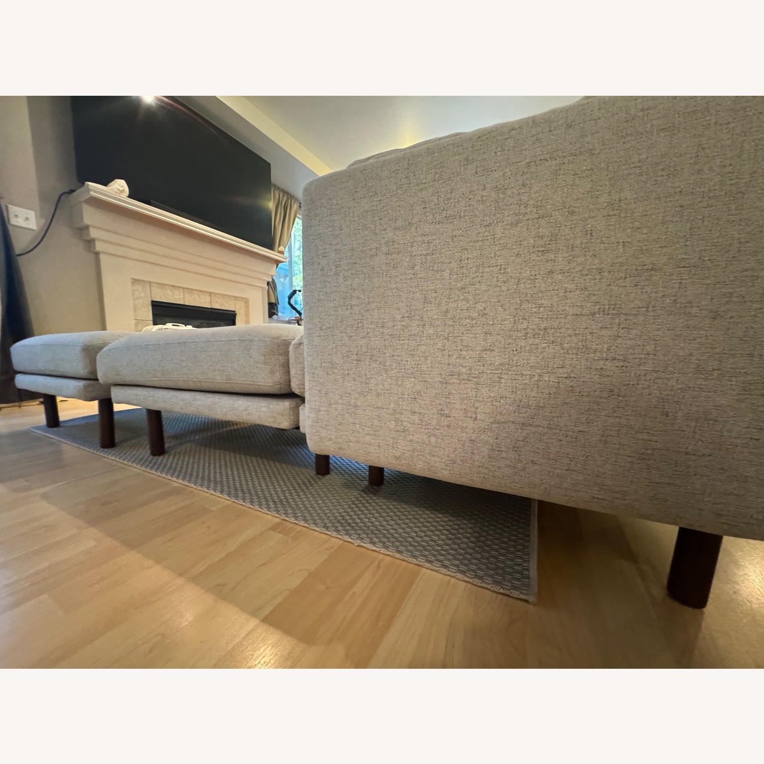 Burrow Nomad Double Chaise Sectional with Ottomans - image-6