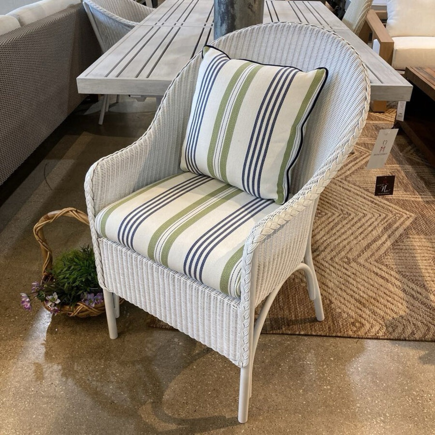 Lloyd Flanders Loom Dining Armchair - image-2