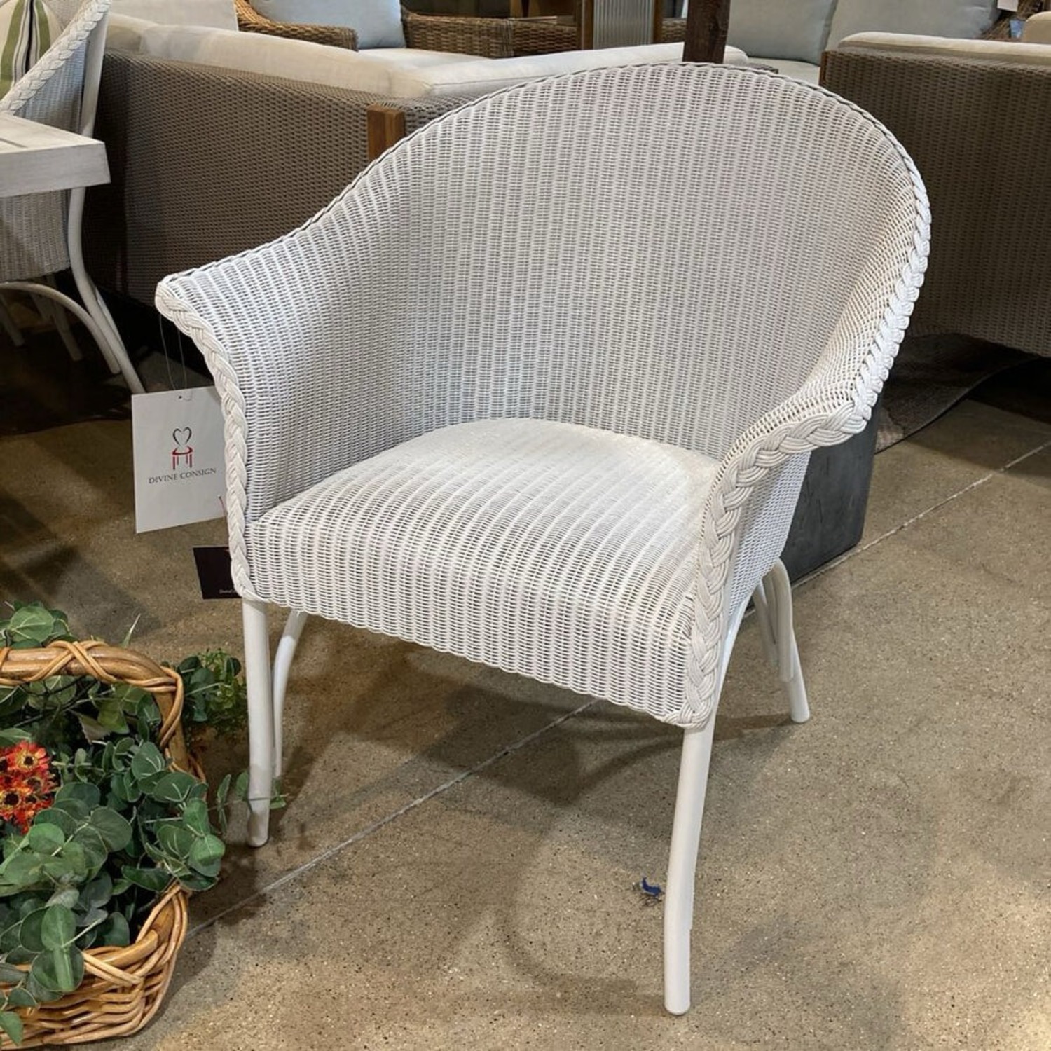 All Seasons Dining Armchair w/ Padded Seat Outdoor - image-3