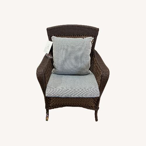 Used Lloyd Flanders Grand Traverse Dining Armchair for sale on AptDeco