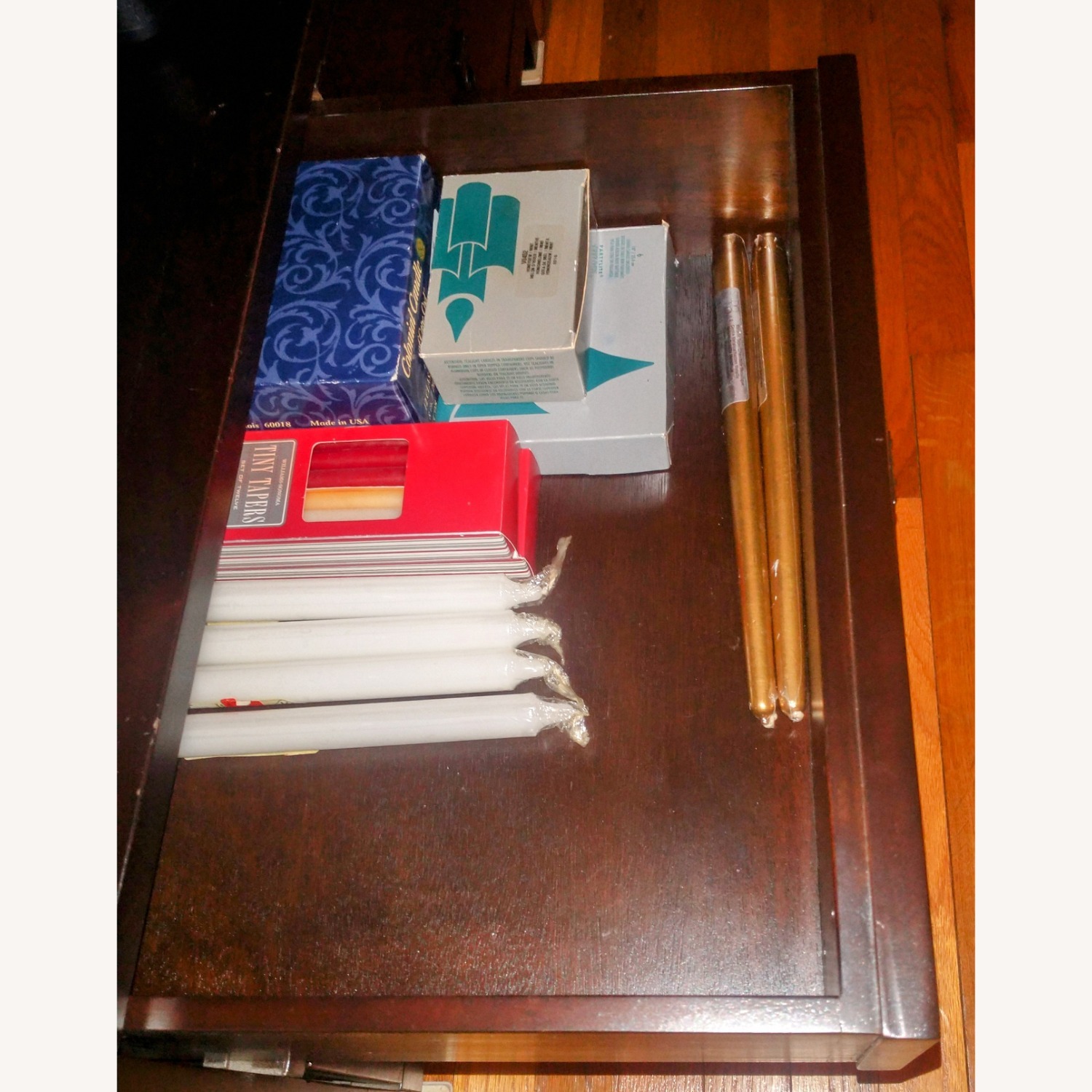 Pottery Barn Rhys Dark Brown Wood Media Storage - image-6