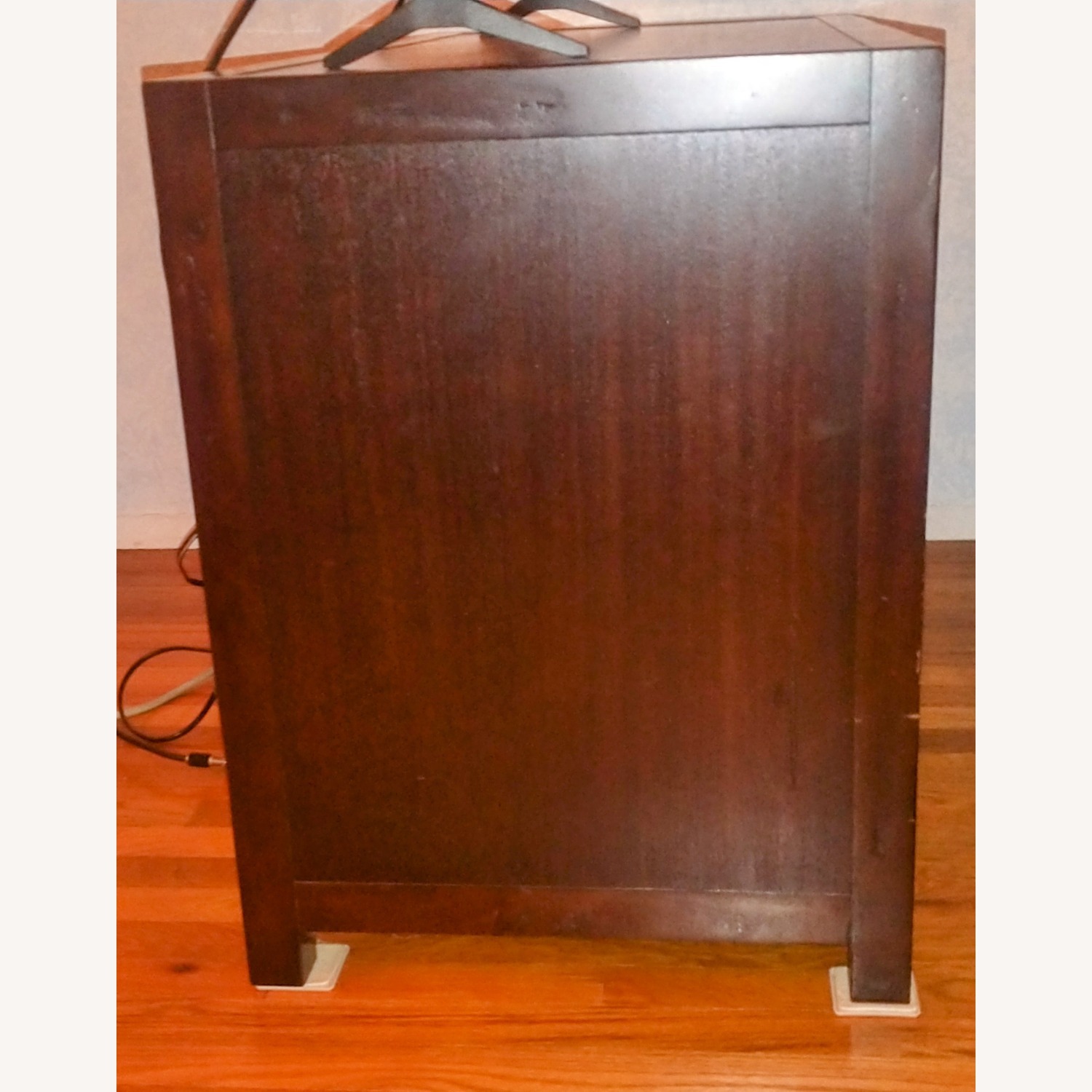 Pottery Barn Rhys Dark Brown Wood Media Storage - image-2