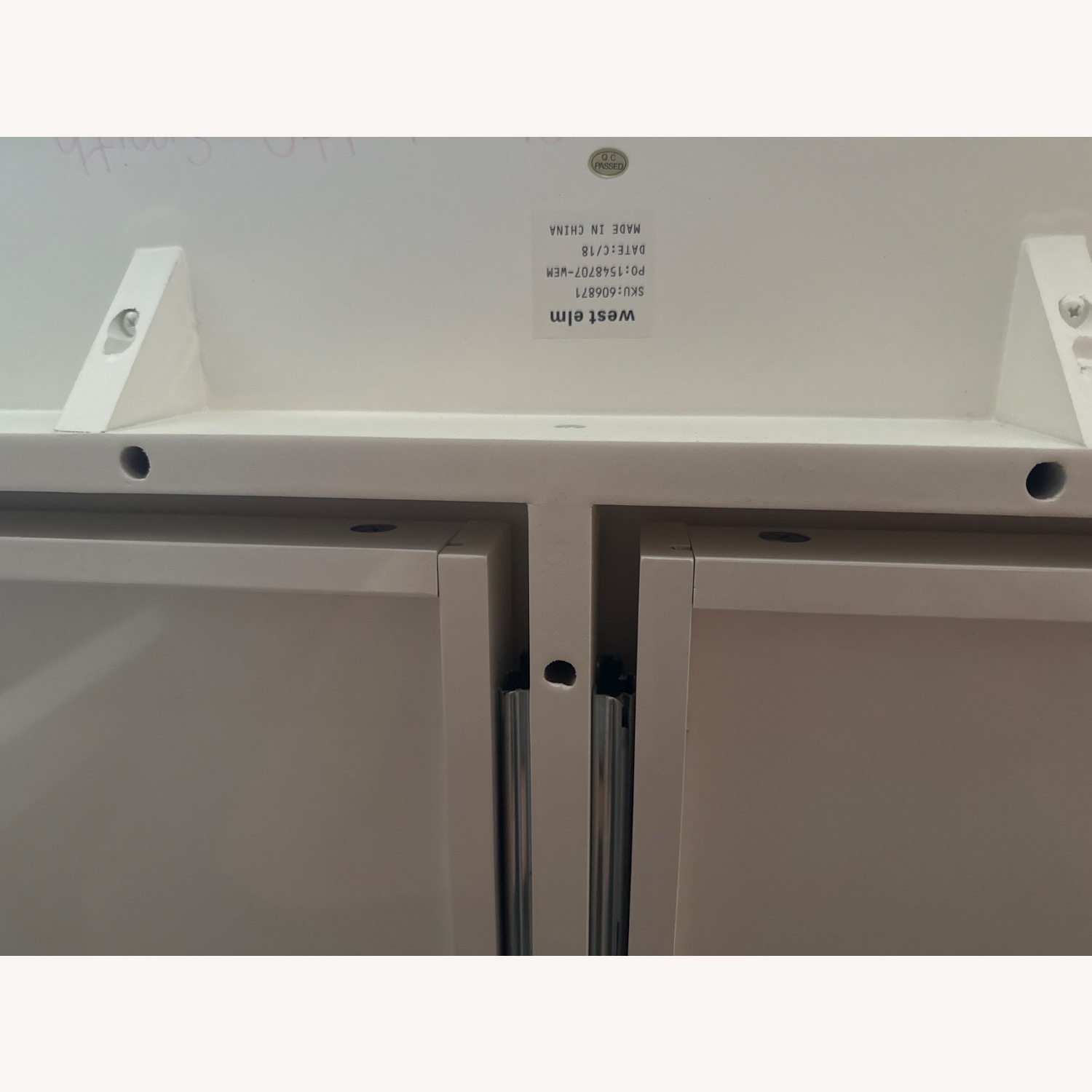 West Elm Parsons White Wood Desk - image-6