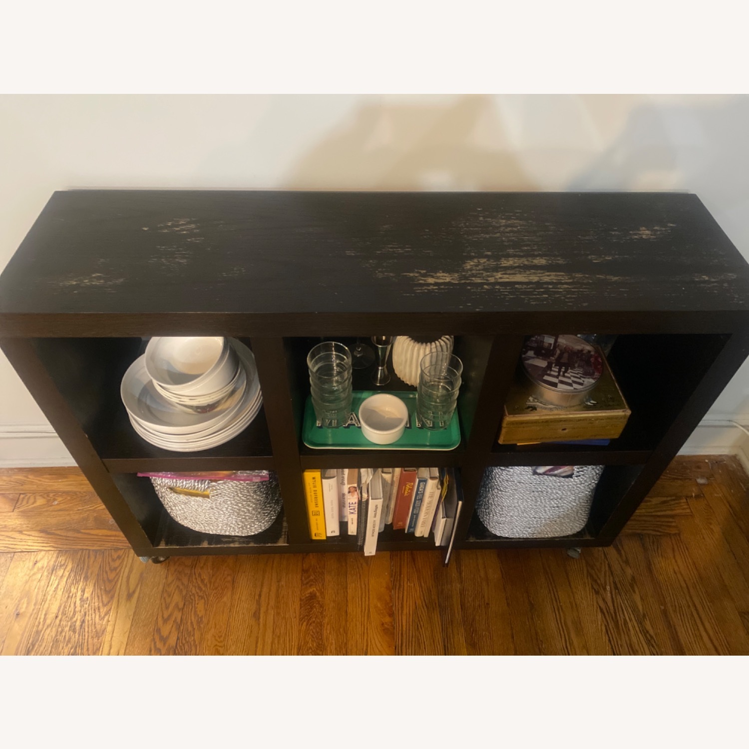 West Elm Dark Brown Wood Bookcase - image-2