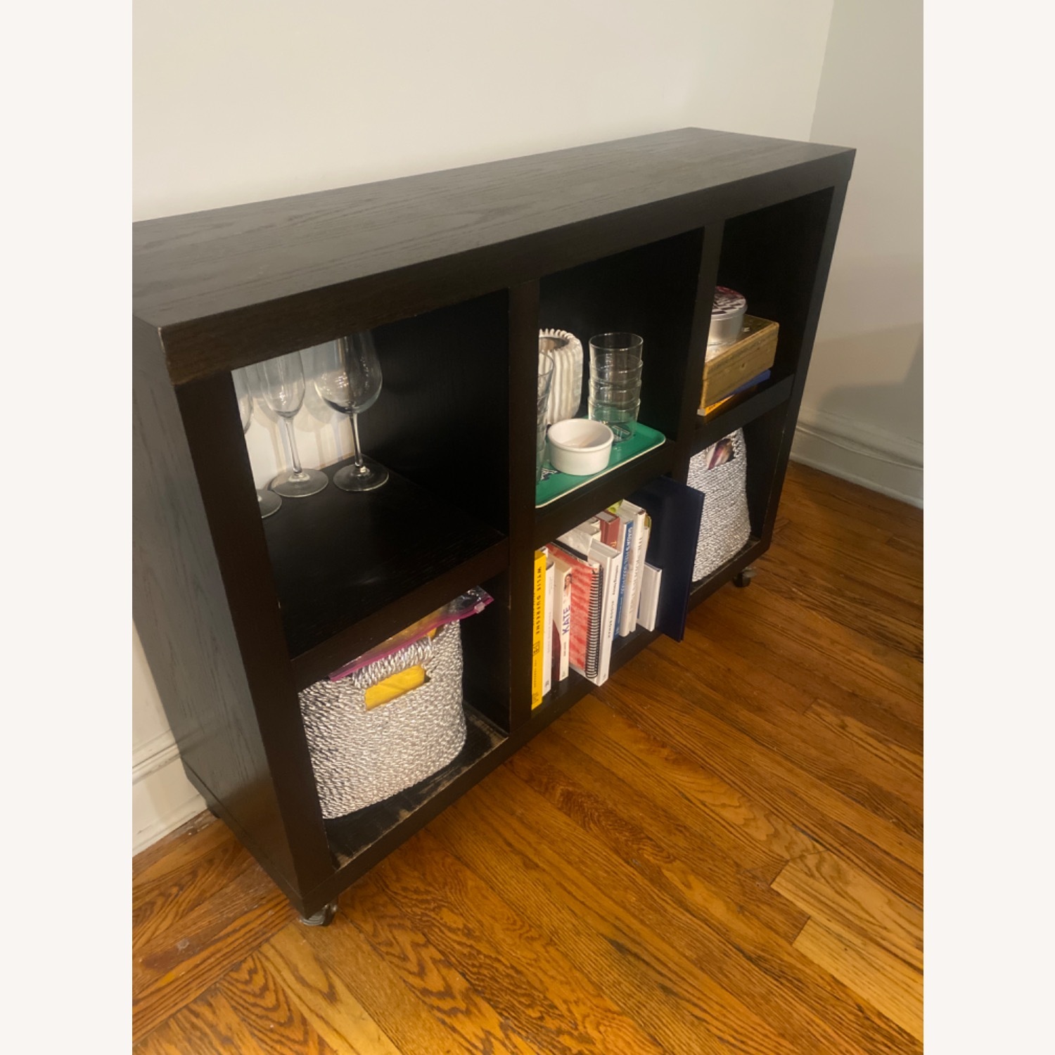 West Elm Dark Brown Wood Bookcase - image-3