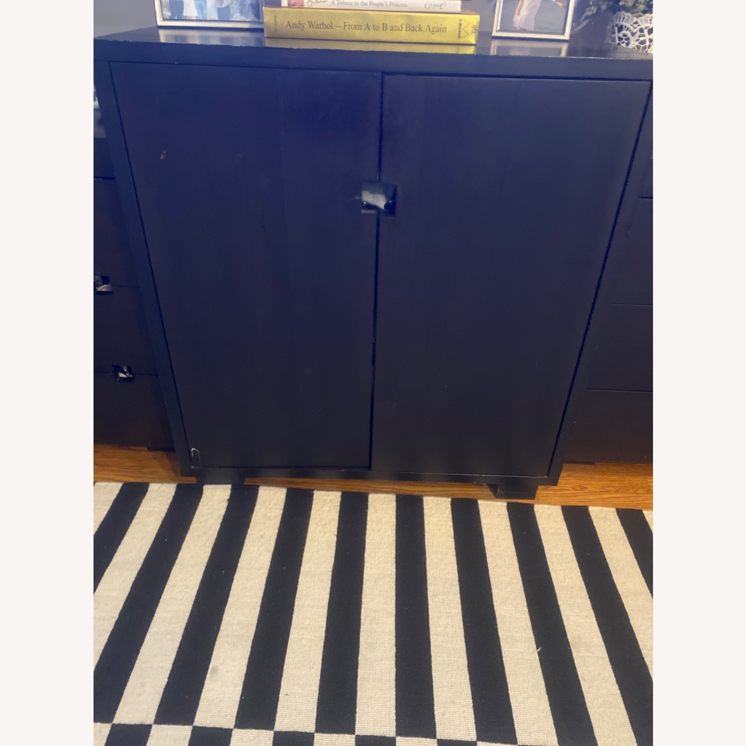 West Elm Dark Brown Wood Armoire - image-1