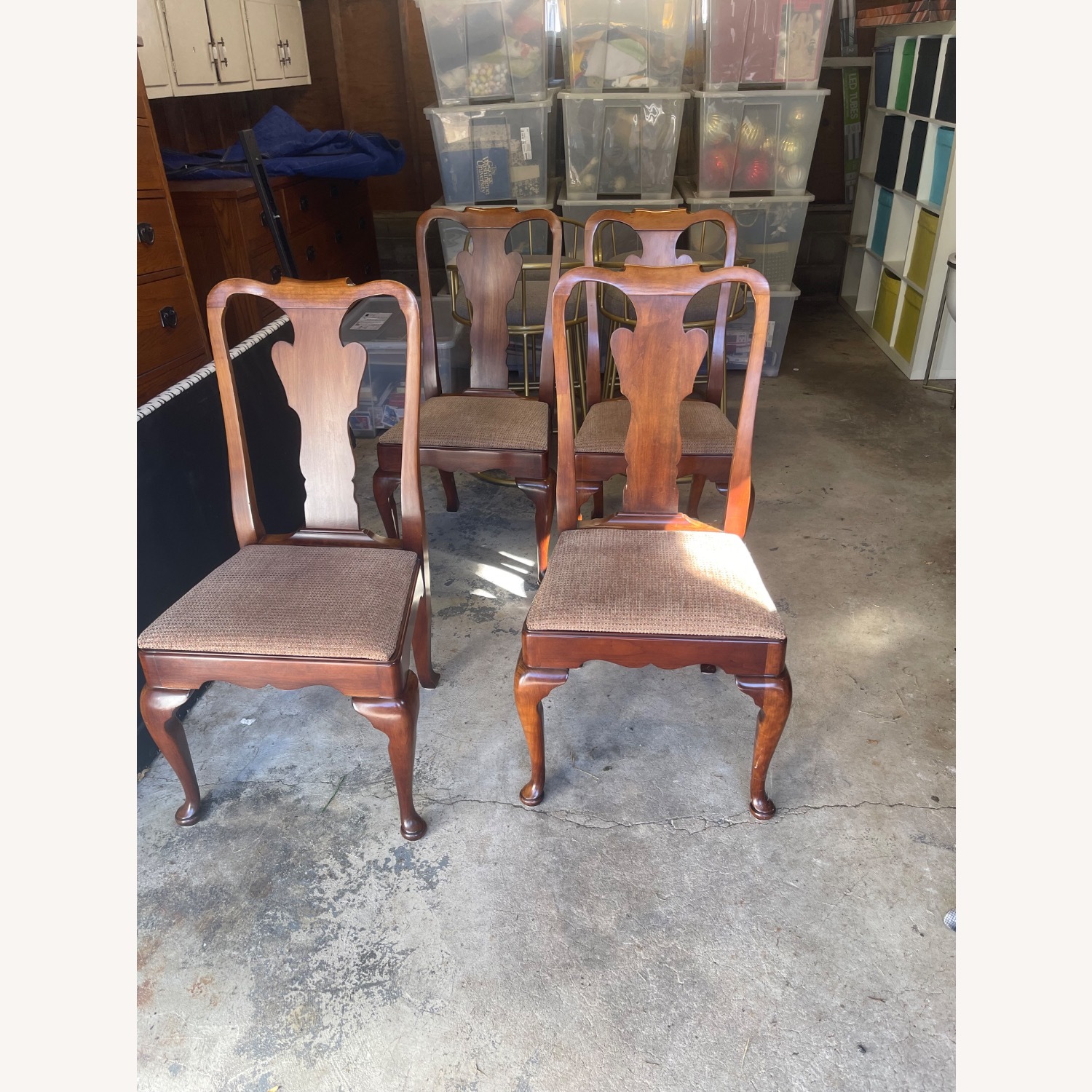  Vintage Oval Cherry Dining Set - image-5