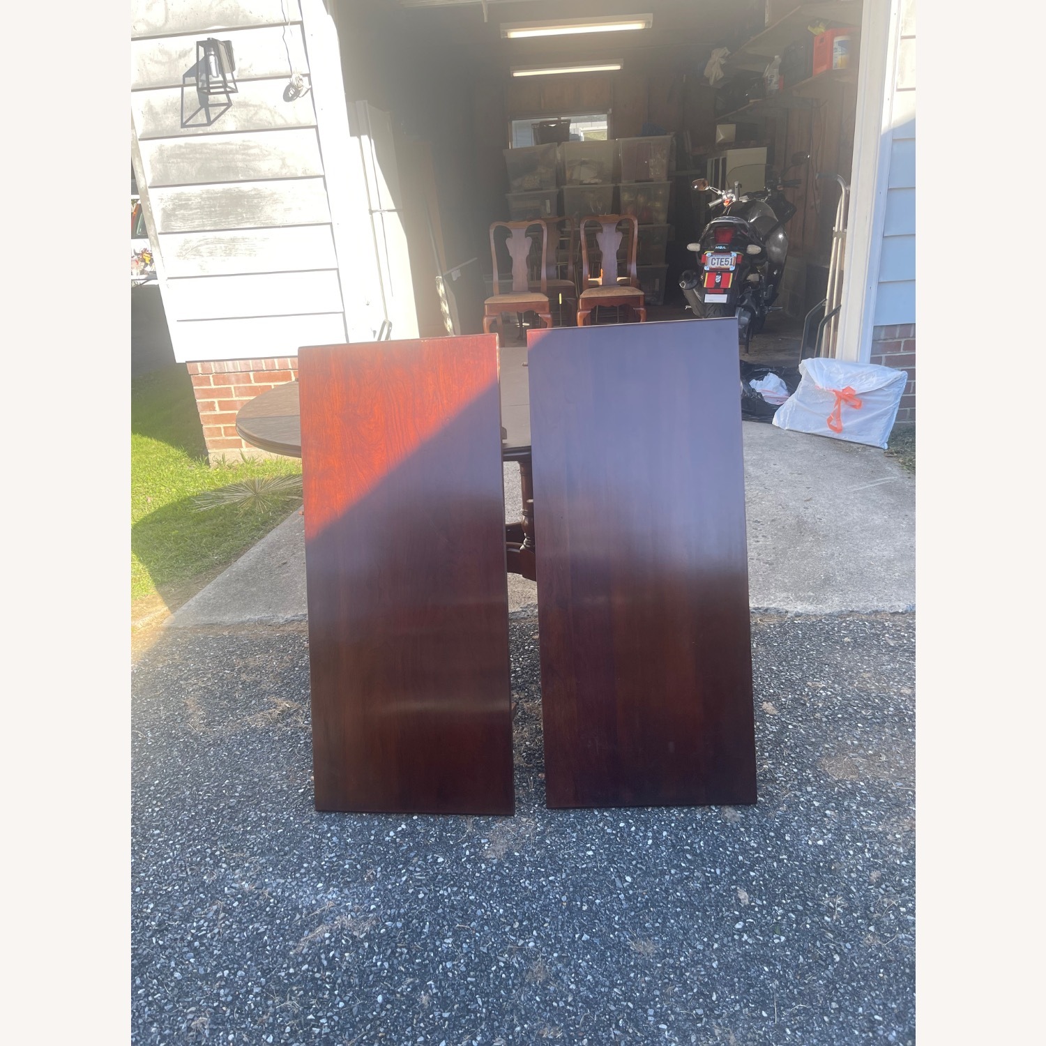  Vintage Oval Cherry Dining Set - image-9