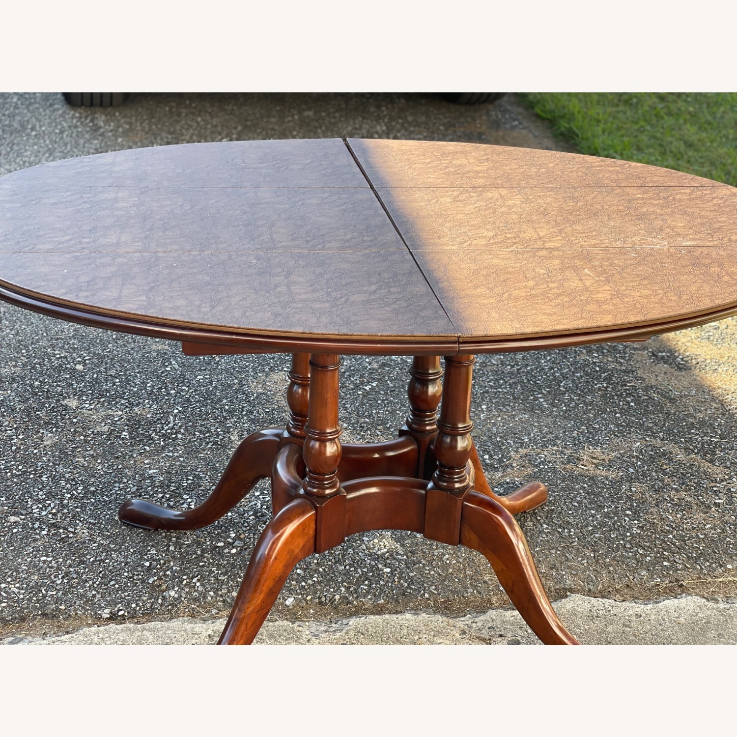  Vintage Oval Cherry Dining Set - image-6