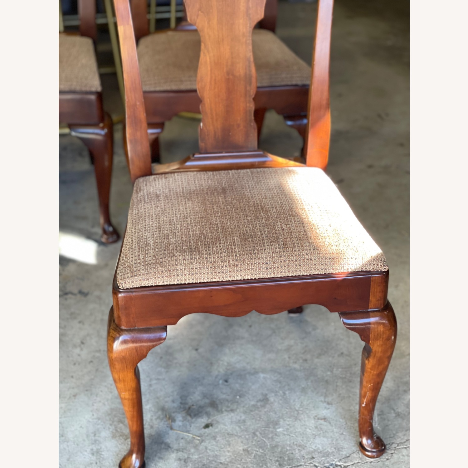  Vintage Oval Cherry Dining Set - image-2