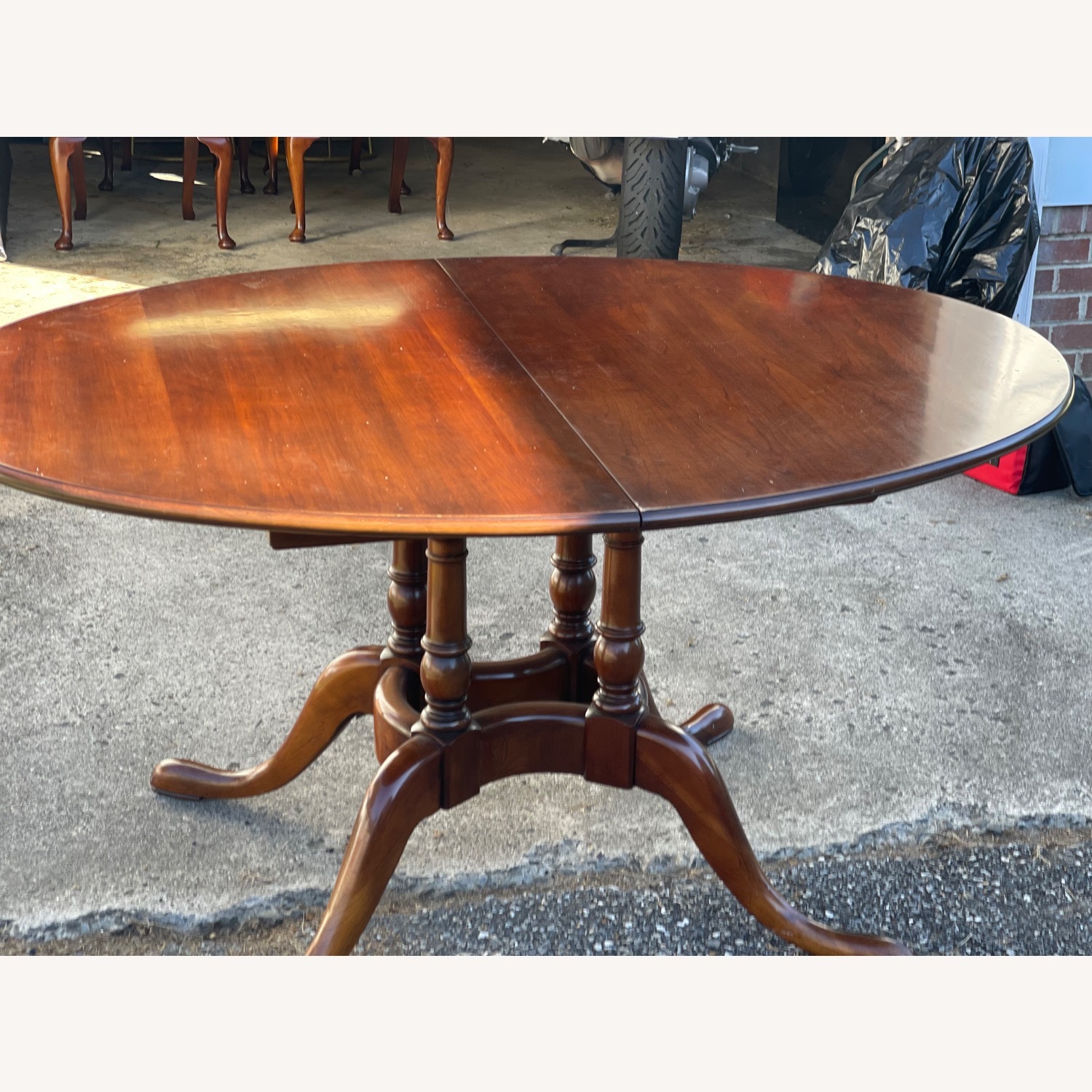 Vintage Oval Cherry Dining Set - image-7