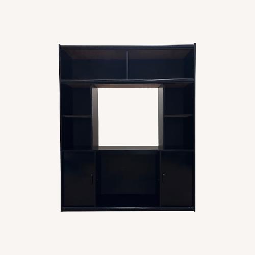 Used Vintage/Antique Finds Black Wood Bookcase for sale on AptDeco