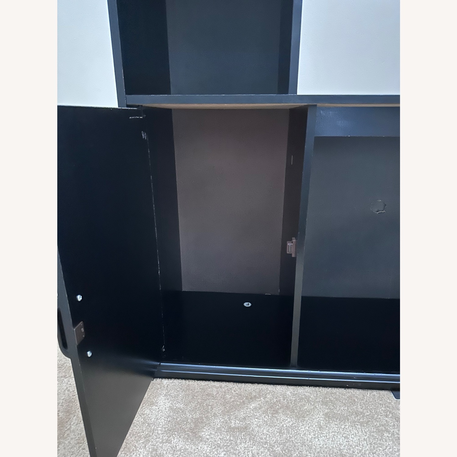 Vintage/Antique Finds Black Wood Bookcase - image-11