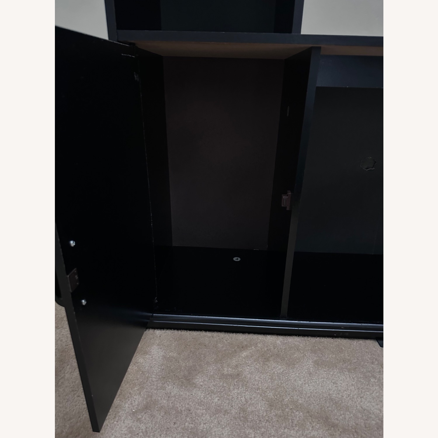 Vintage/Antique Finds Black Wood Bookcase - image-9