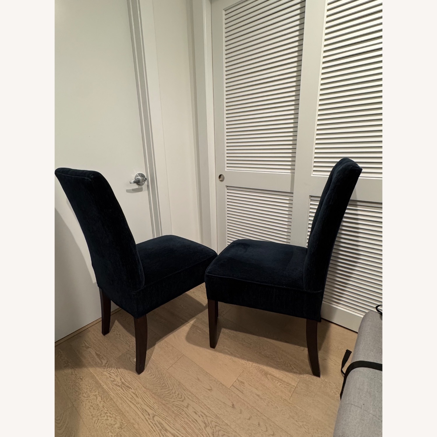 Arhaus Tao Dining Chairs Blue Velvet (Set of 2) - image-2