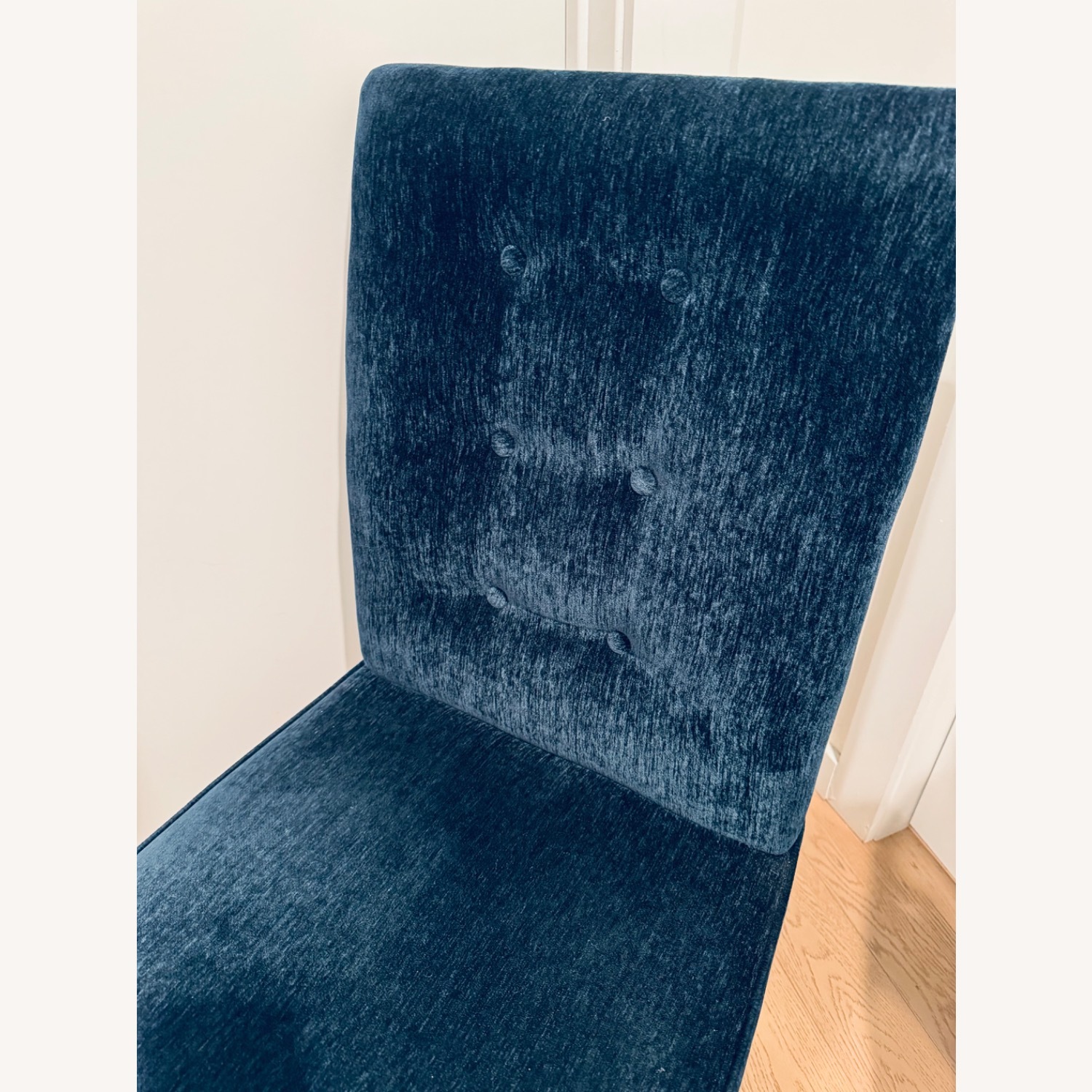 Arhaus Tao Dining Chairs Blue Velvet (Set of 2) - image-1