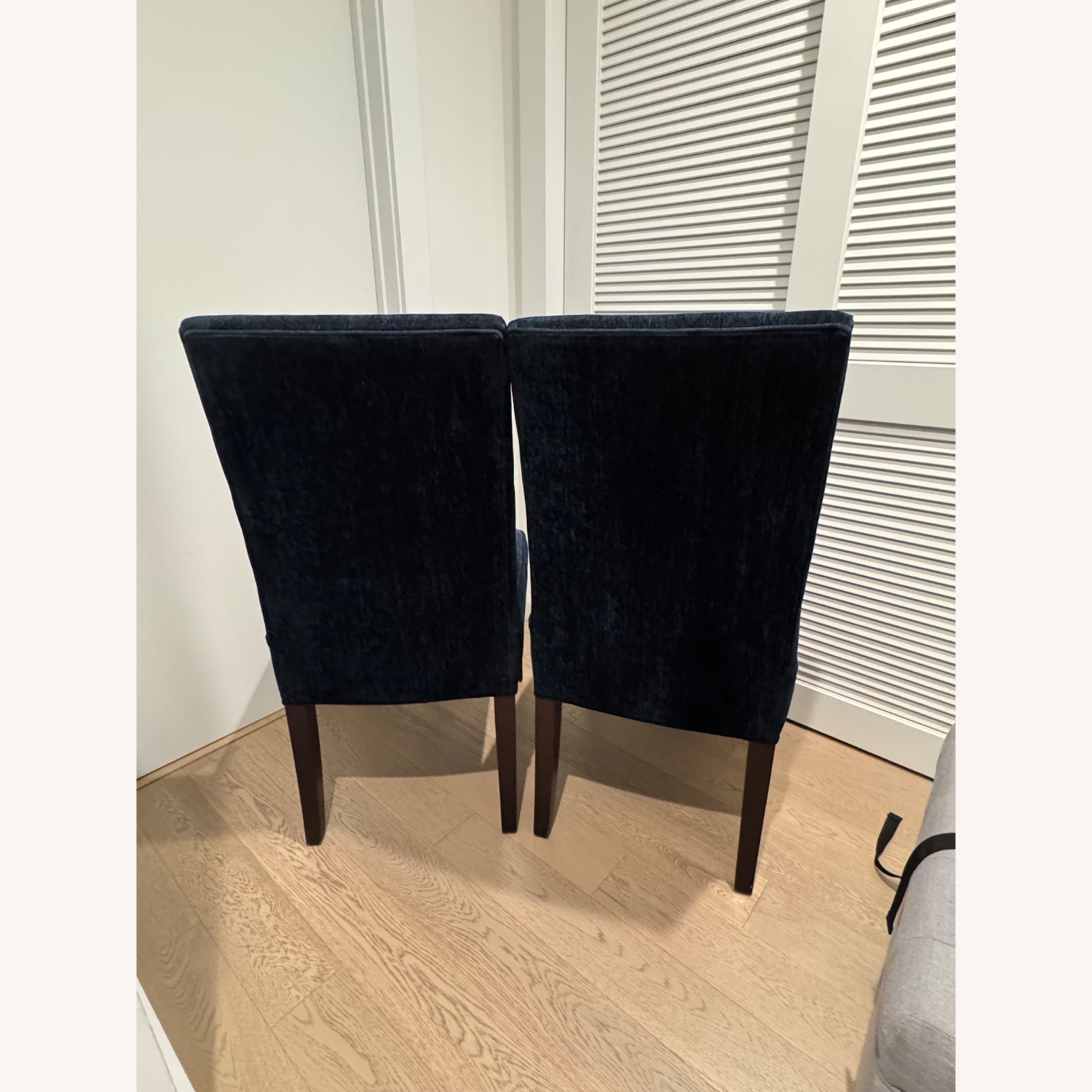 Arhaus Tao Dining Chairs Blue Velvet (Set of 2) - image-3