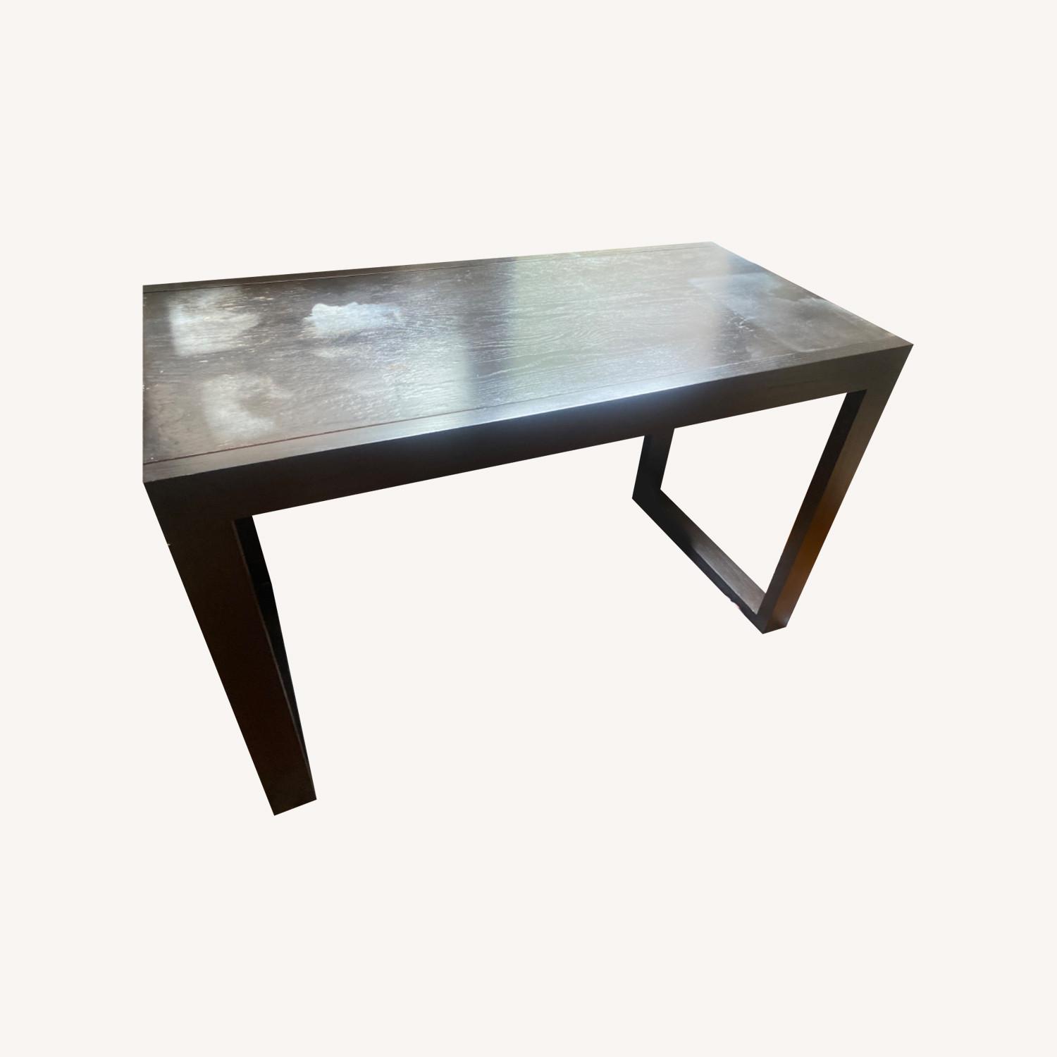 West Elm Dark Brown Wood Desk - image-0