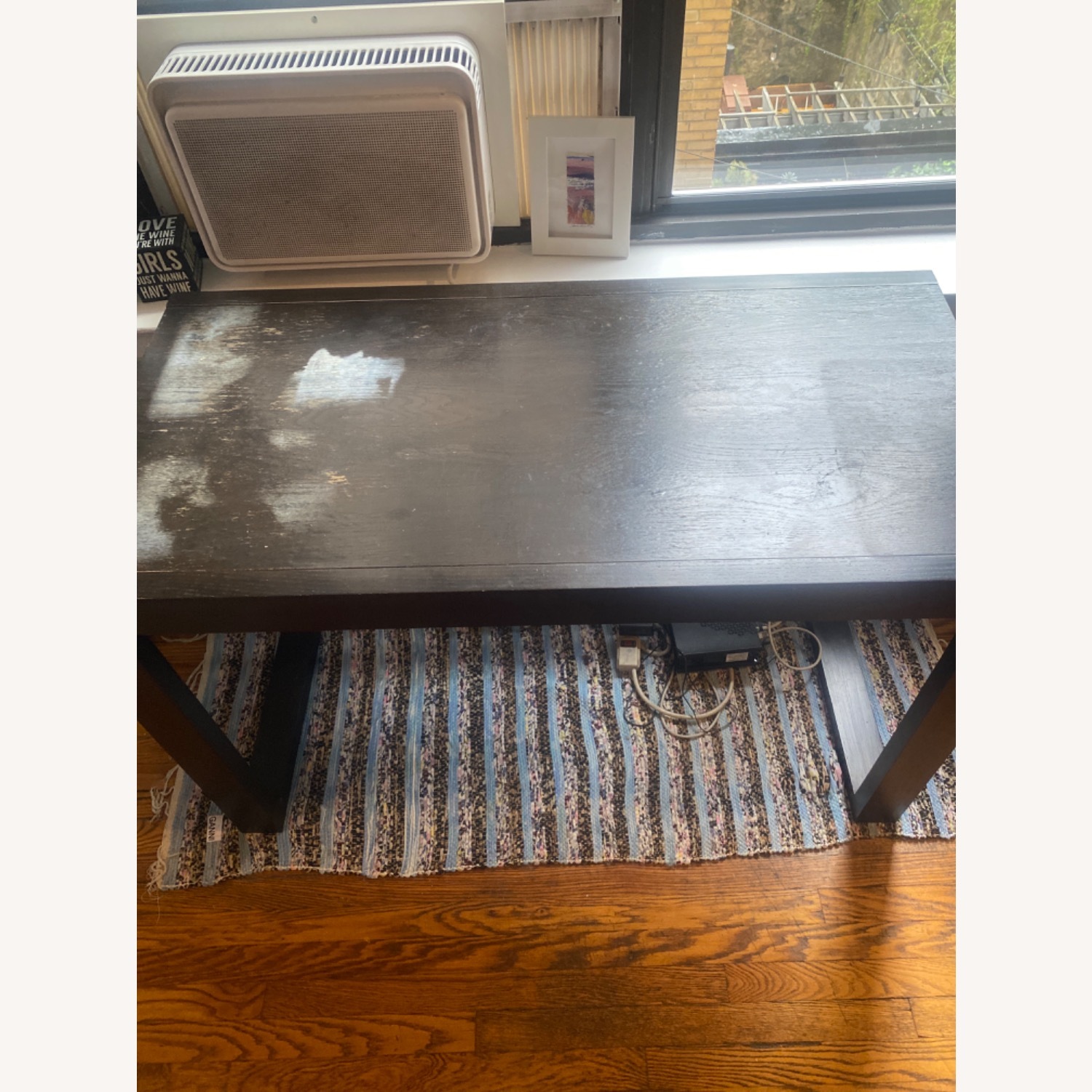 West Elm Dark Brown Wood Desk - image-3