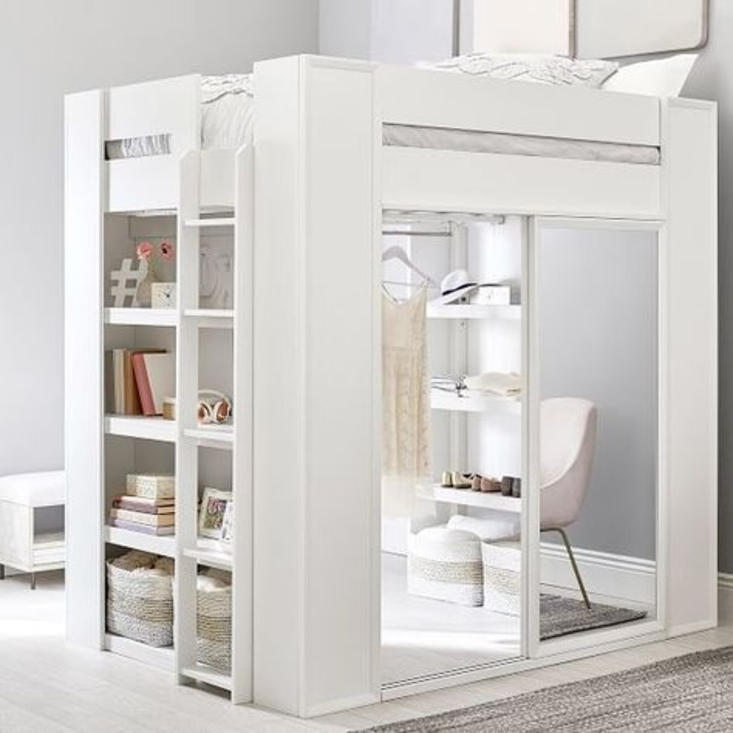 Sleep & Style Full Loft Wardrobe Bed - image-9