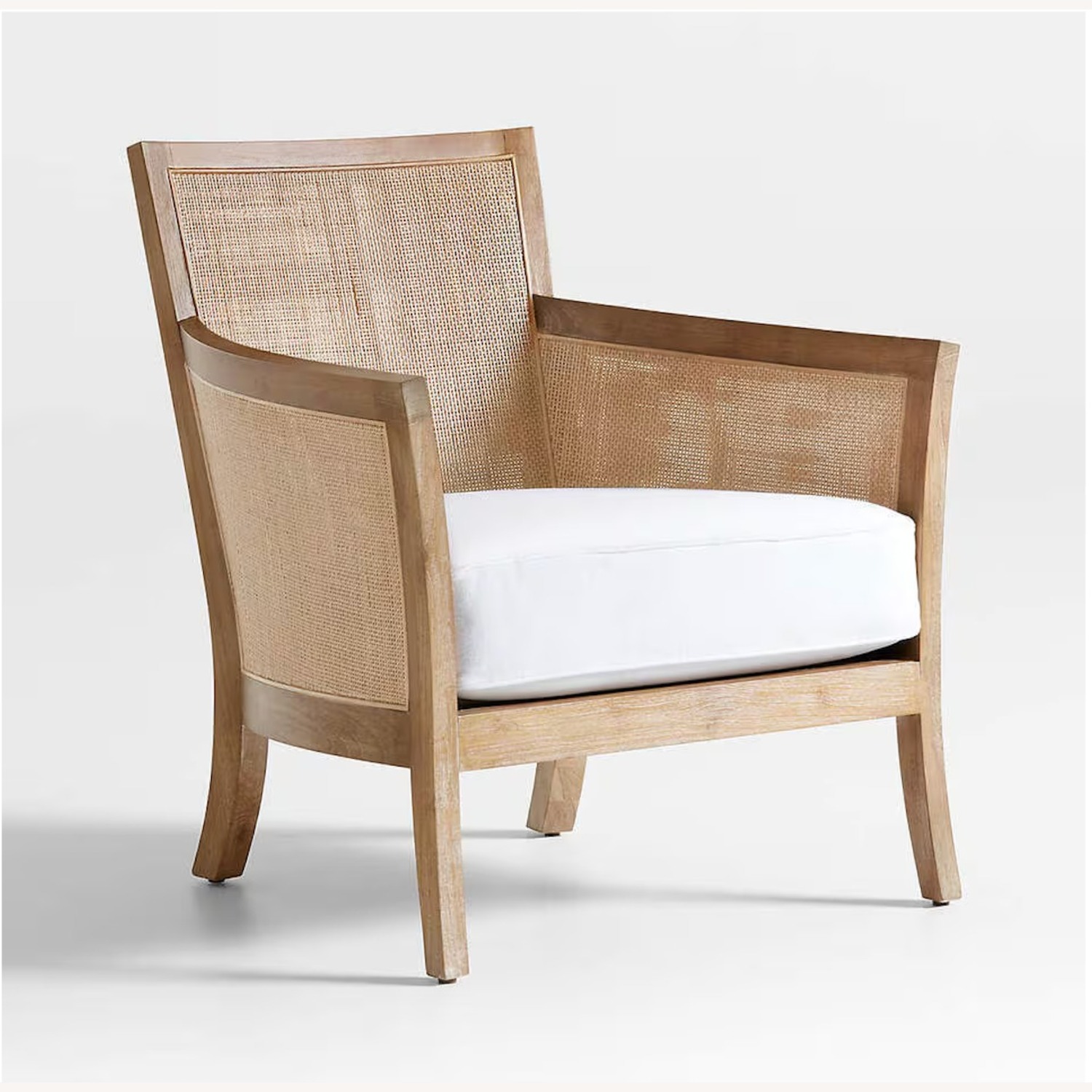 Pair (2) of Crate & Barrel Blake Wood Armchairs - image-1