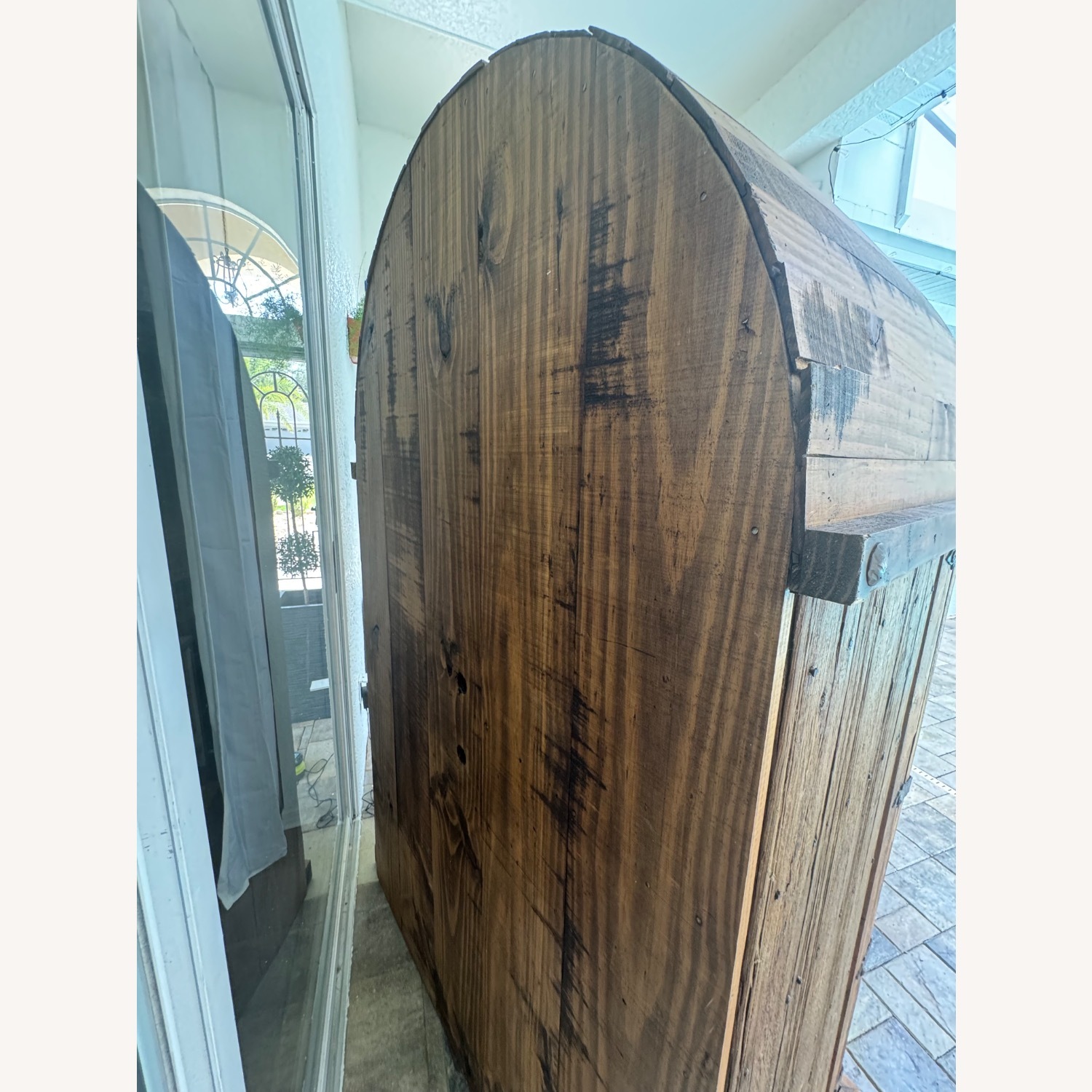 Spanish Wood Antique 1700s Armoire - image-12