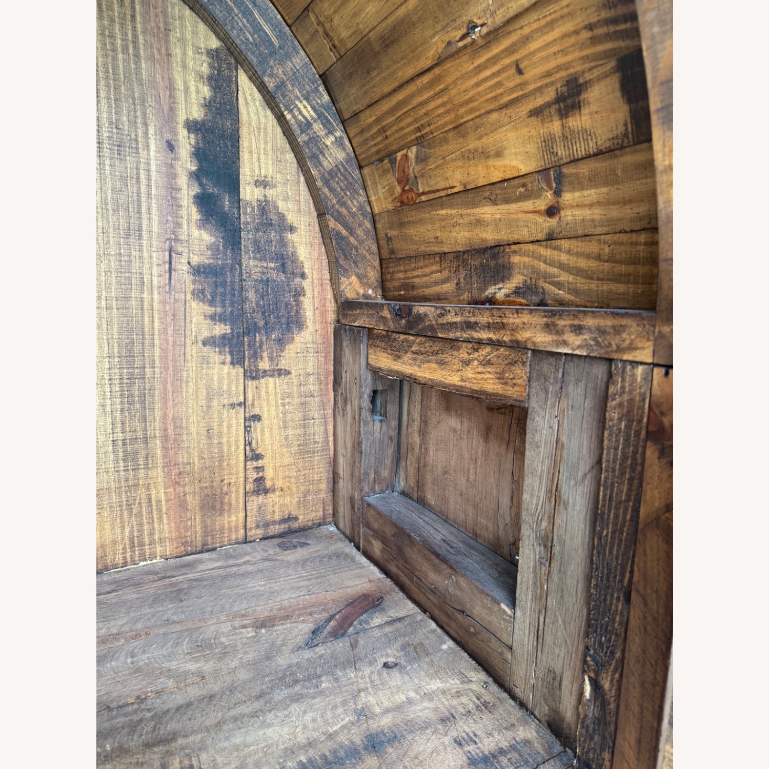 Spanish Wood Antique 1700s Armoire - image-6