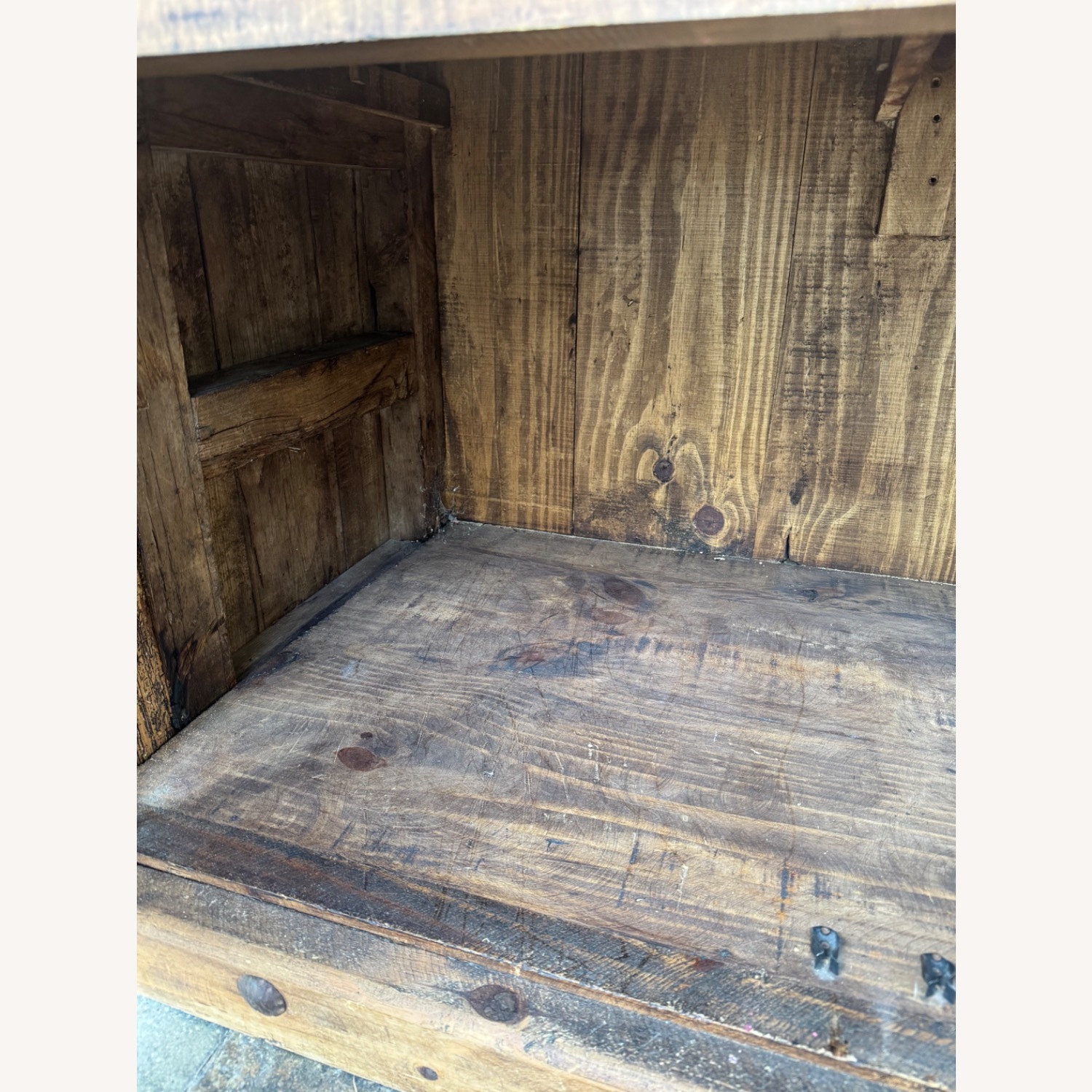 Spanish Wood Antique 1700s Armoire - image-9